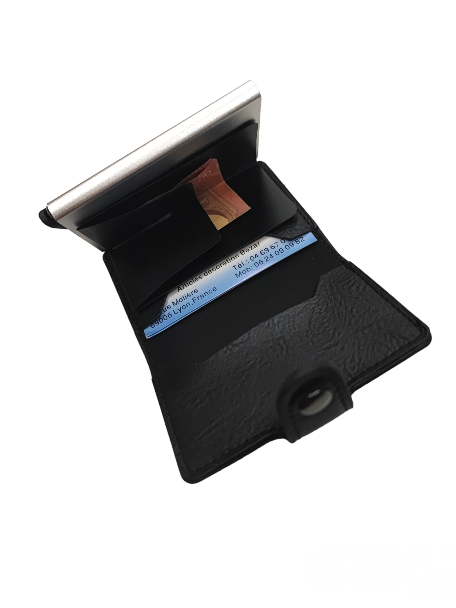 GIAL Porte-cartes de crédit blindé avec bouton (x12)