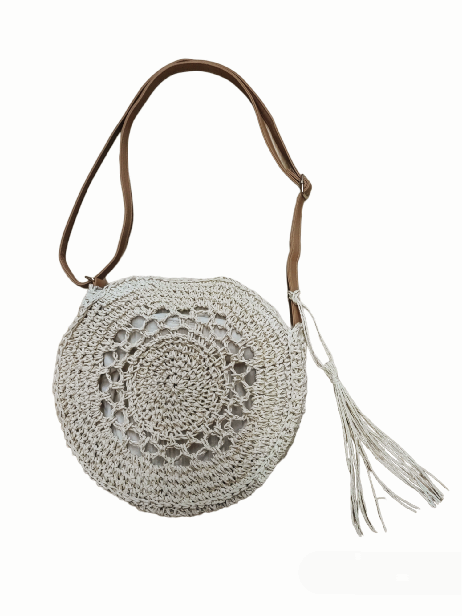 Sac paille rond (x6) #P3