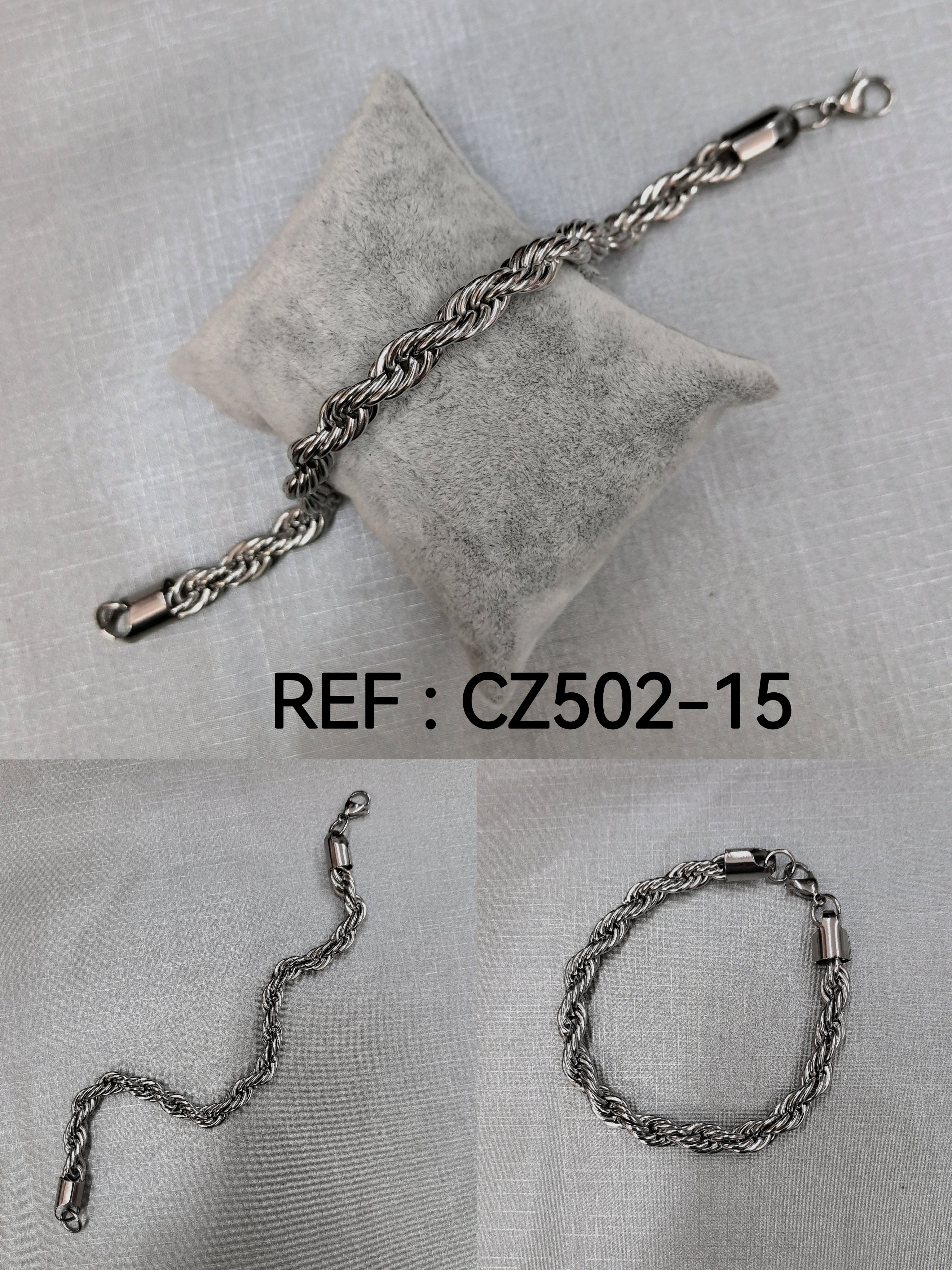 bracelet en acier inoxydable (x2)#15