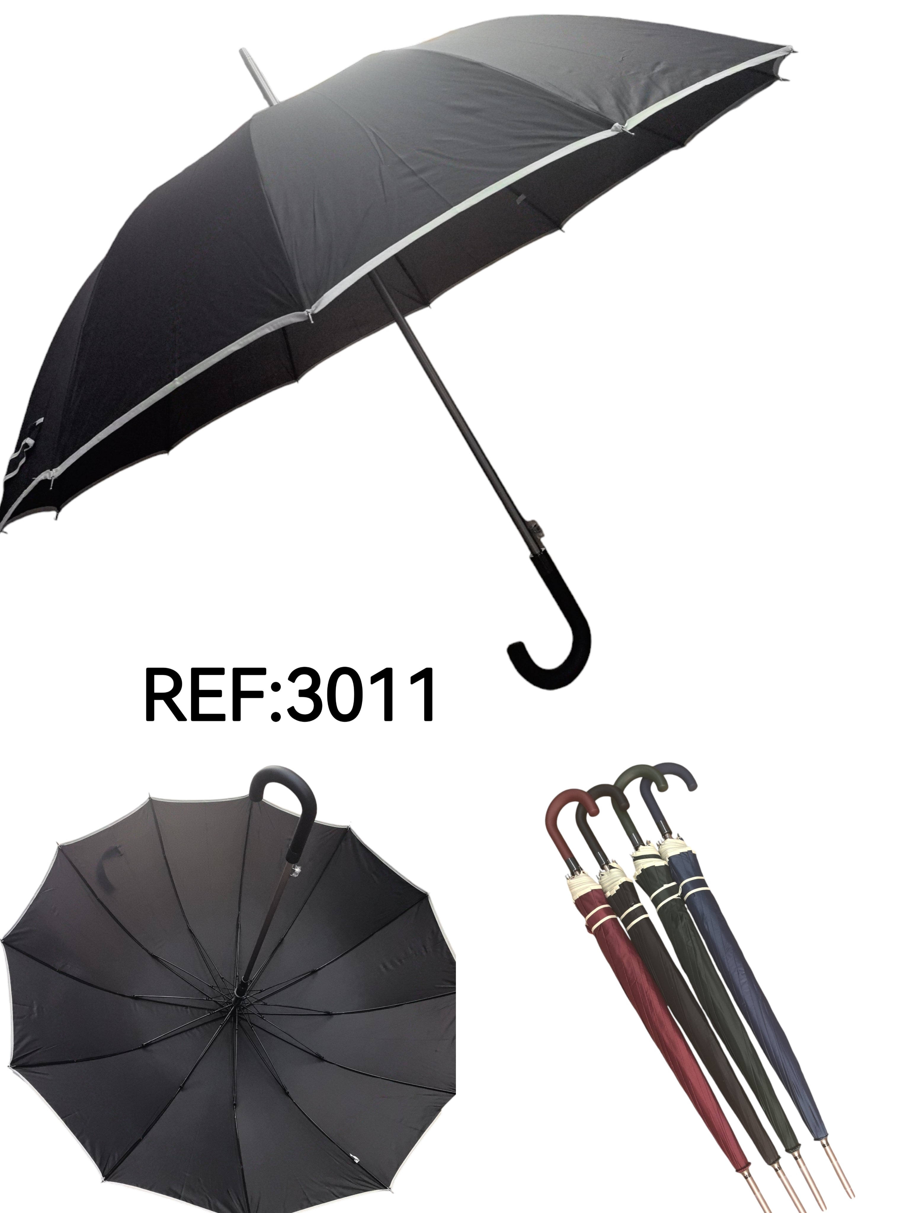 LOT DE 12 - Parapluie long ultra-résistant