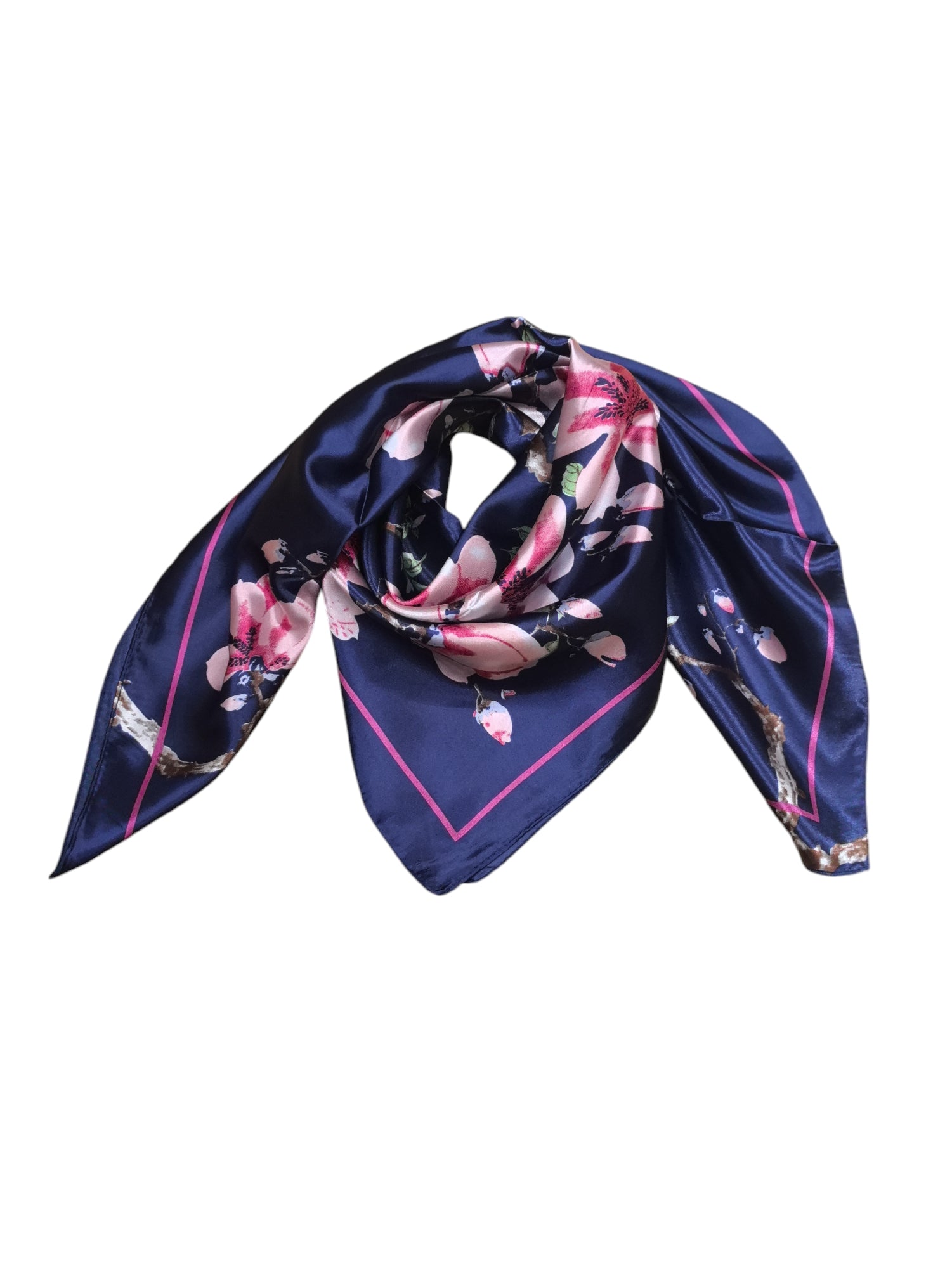 Foulard carré  90cm imprimé fantaisie (x10)#63