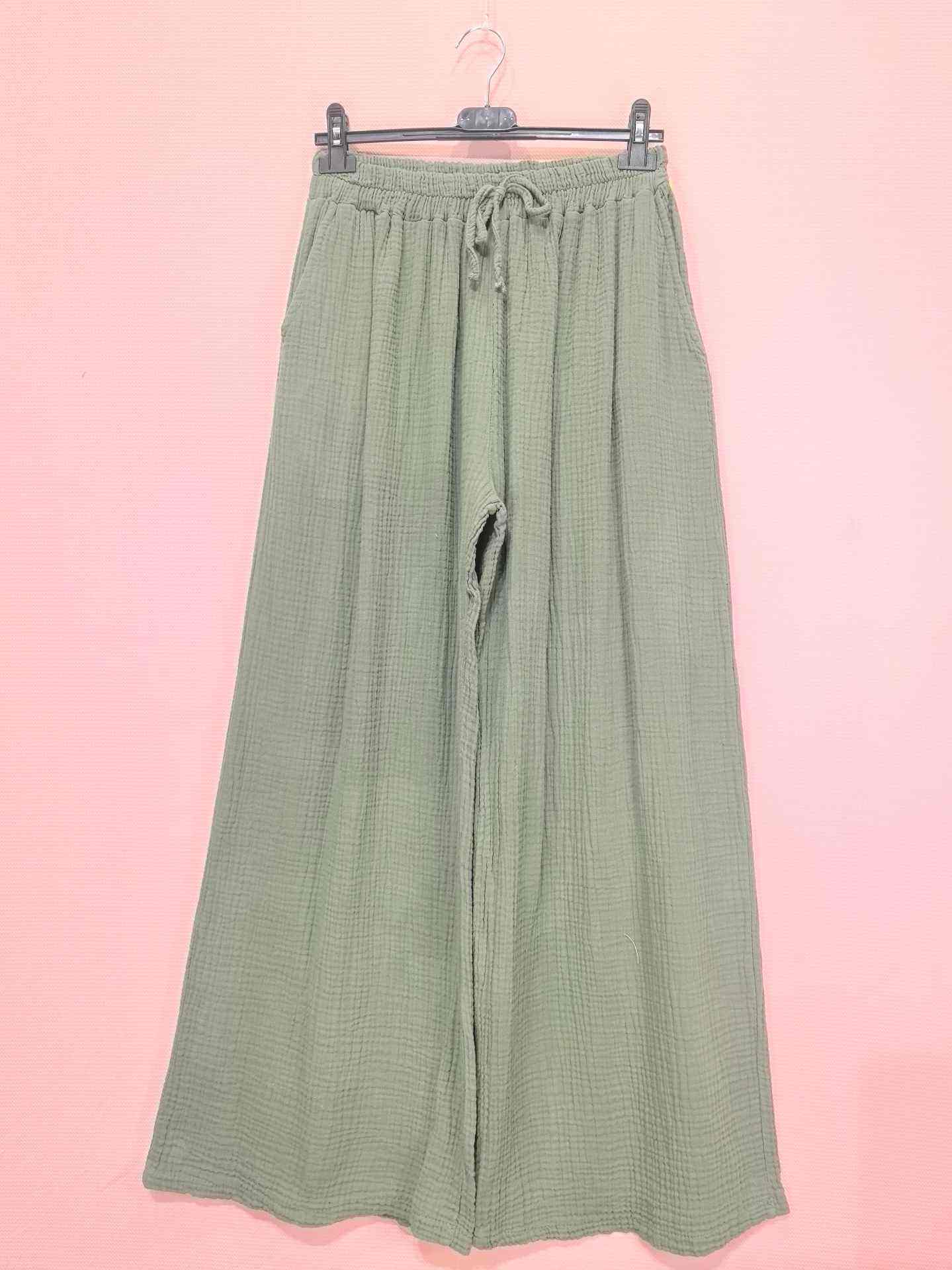 PANTALON EN GAZE DE COTTON  (X6)