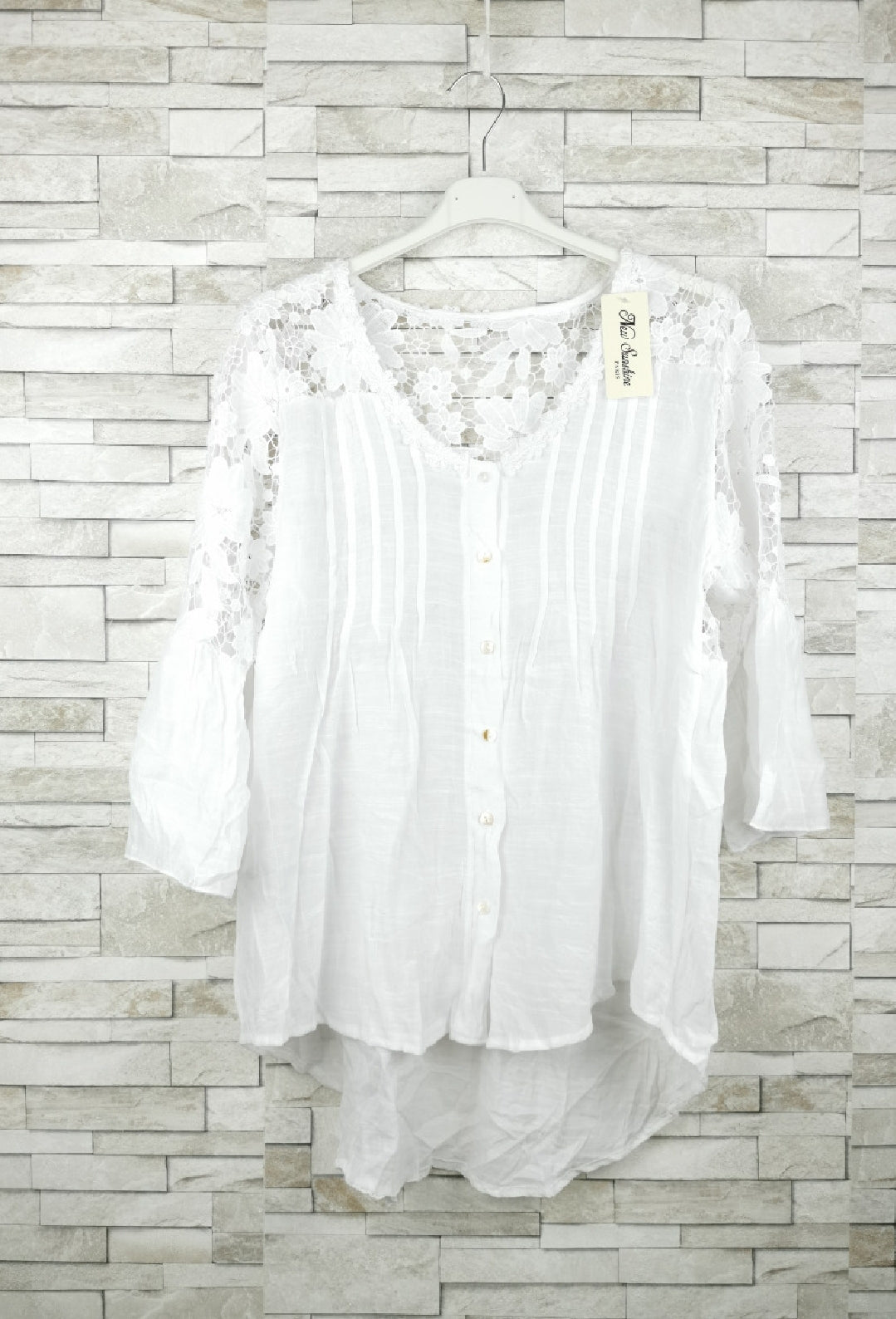 Chemise détail fleur (x6)