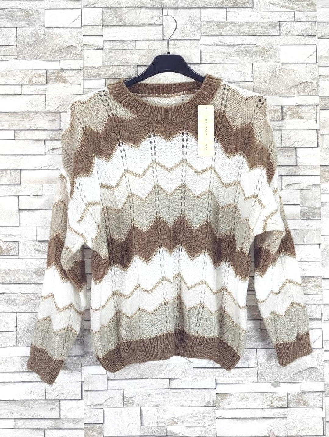 Pull zigzag col rond (x6)