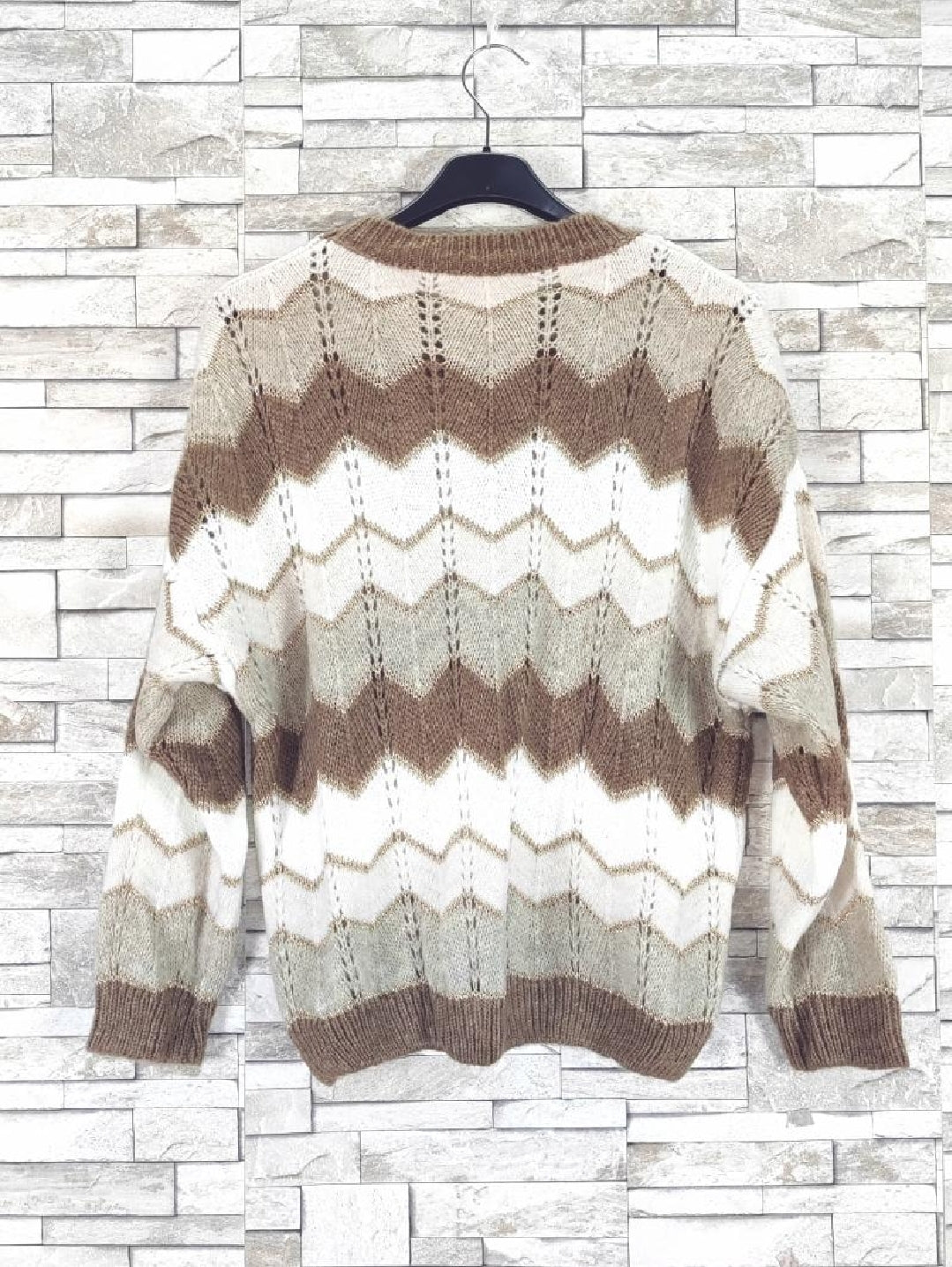 Pull zigzag col rond (x6)