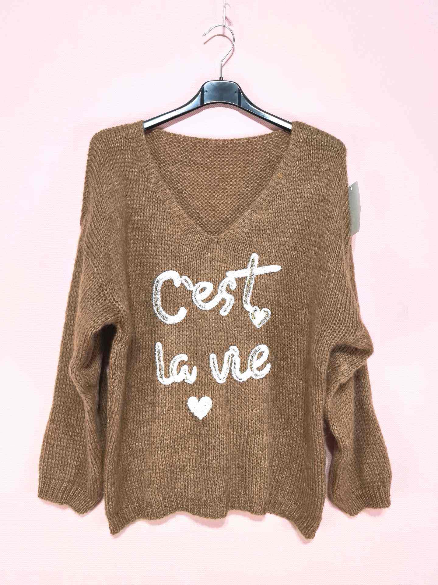 Pull manches longues col v (x6)