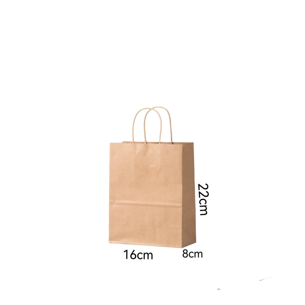 LOT DE 24 - Sacs kraft boutique (couleurs au choix)T16*8*22 l