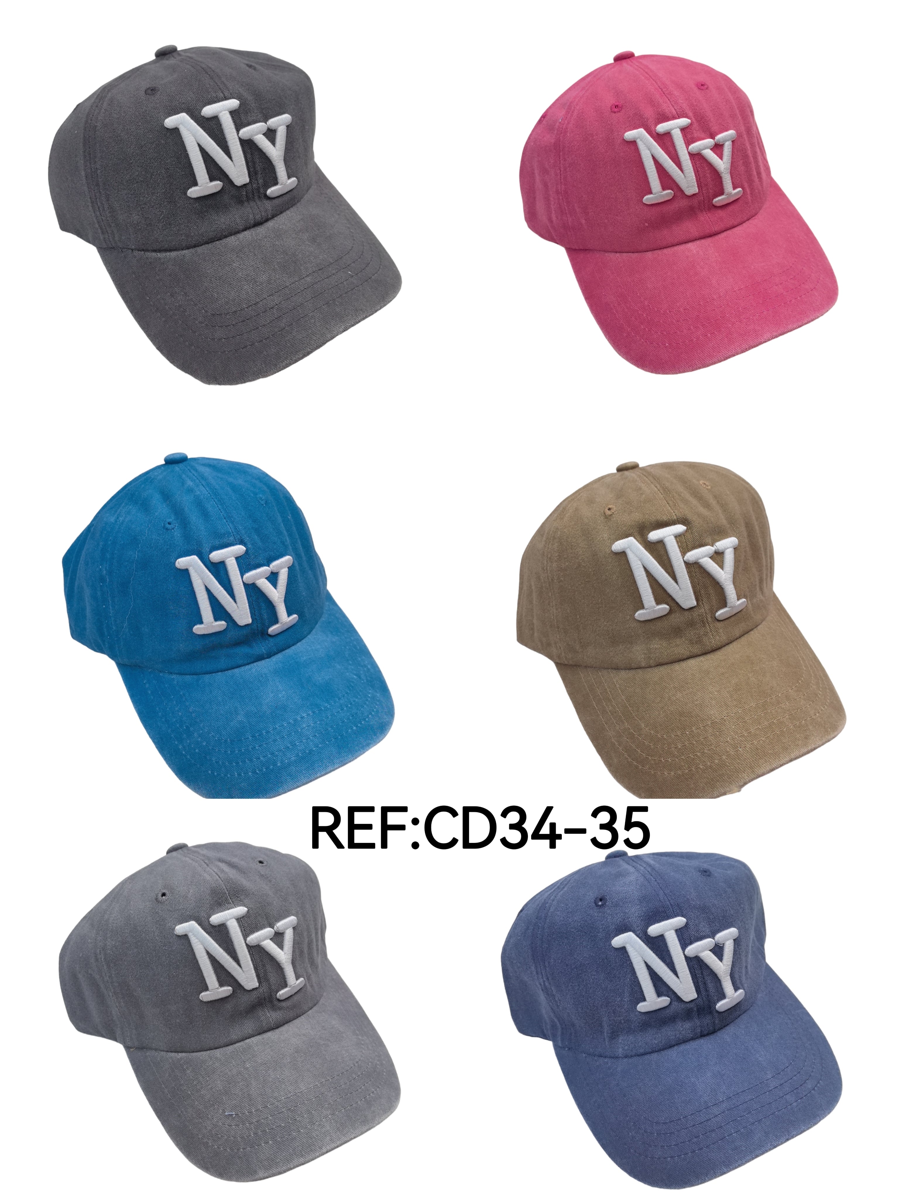 Casquettes écriture NY (x12) #35