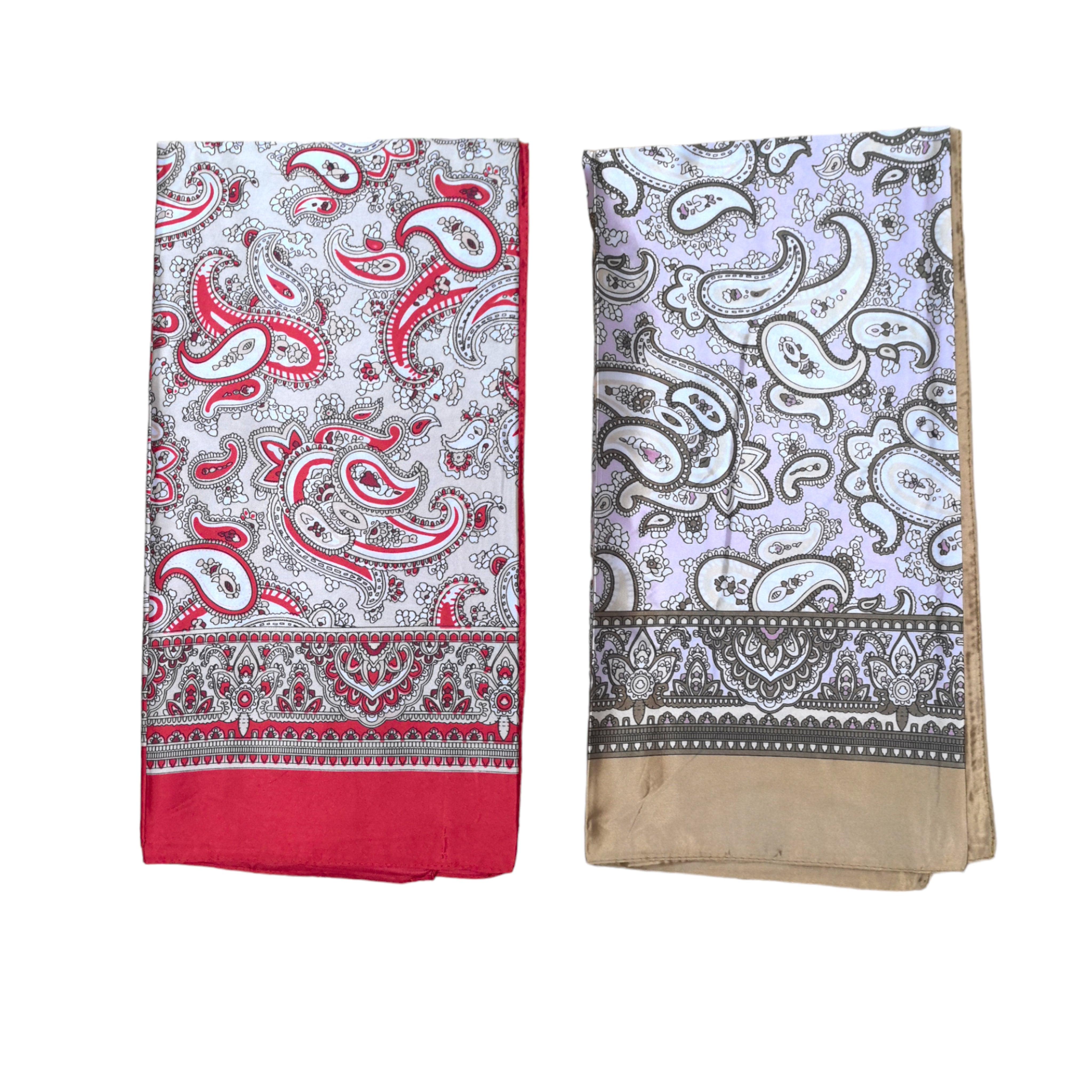 Foulard carré  90cm imprimé fantaisie (x10)#1