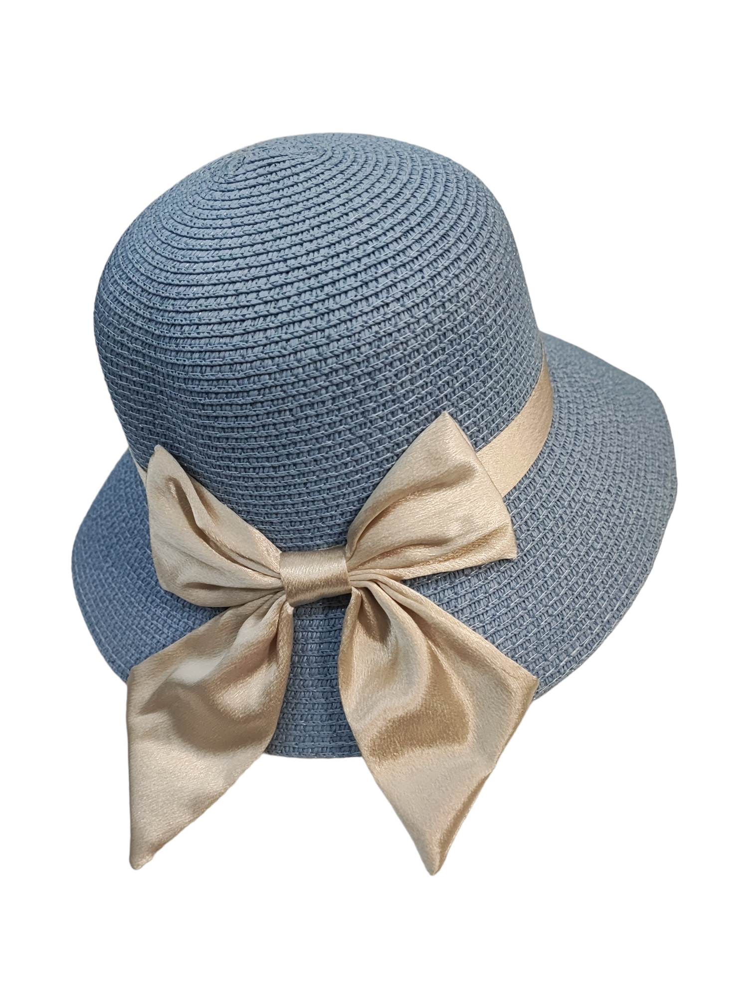 Women's ribbon straw hat (x12)