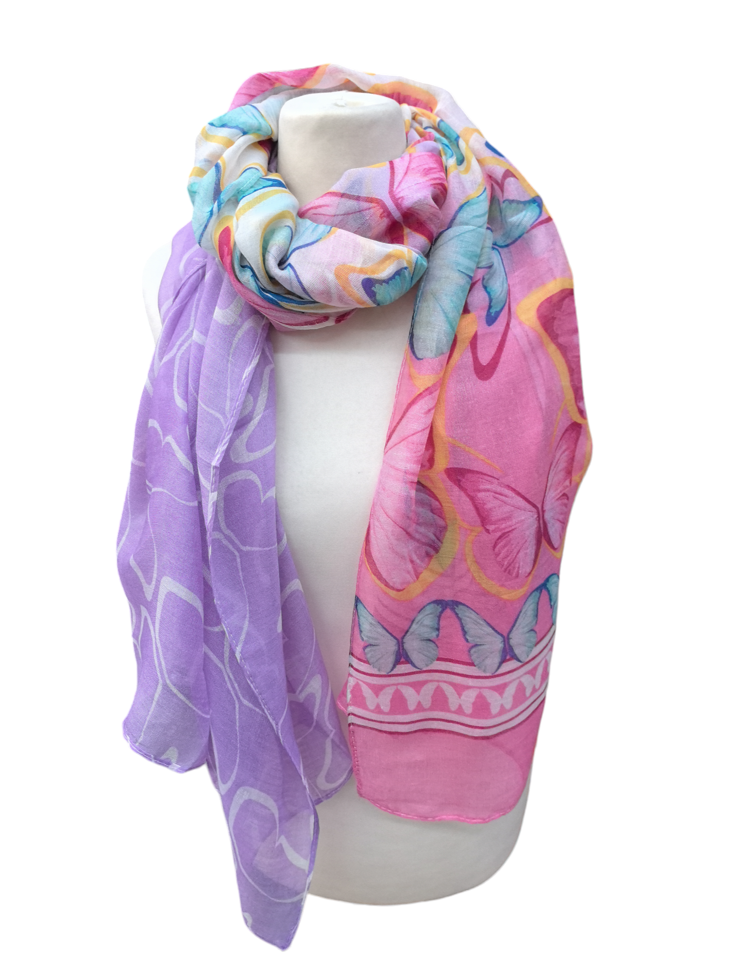 Butterfly pattern women's scarves (x12)#3