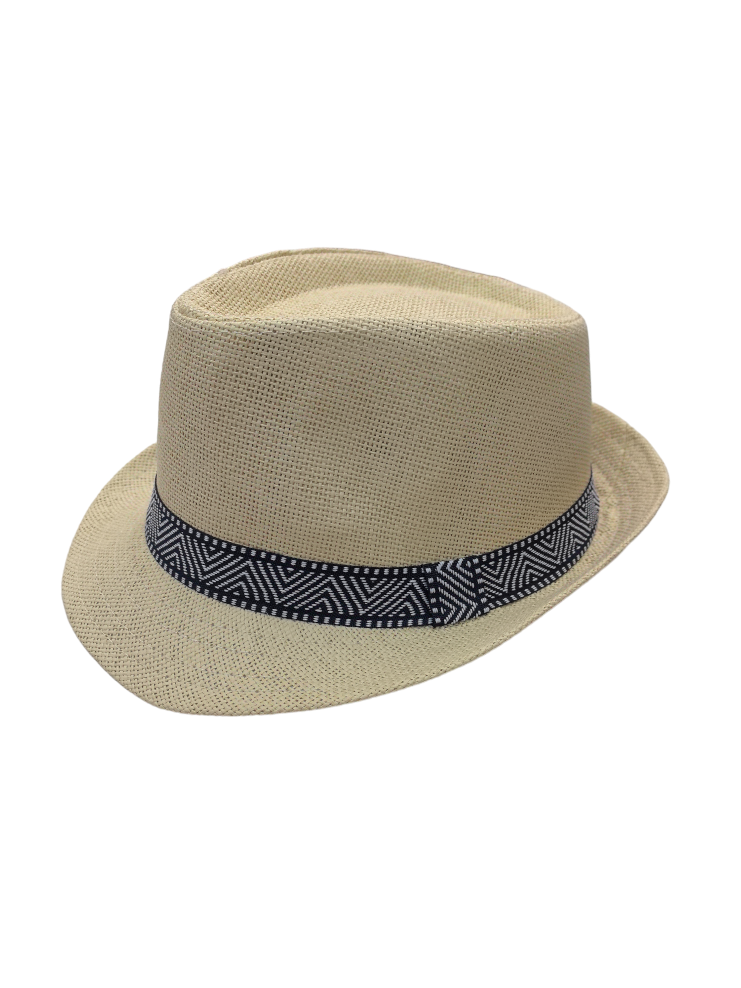 Chapeau de paille avec ruban  (x12)