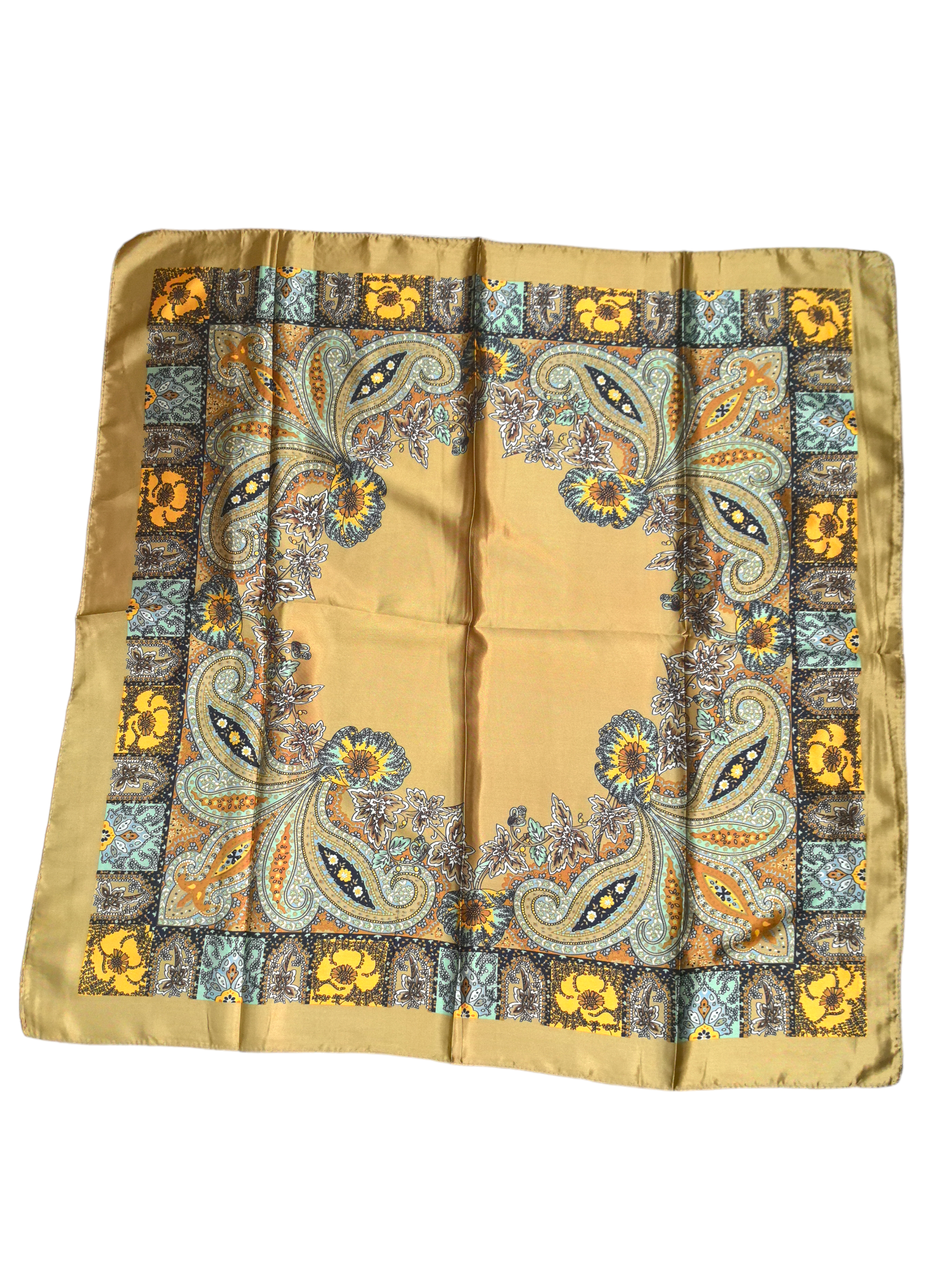 Foulard carré  90cm imprimé fantaisie (x10)#2