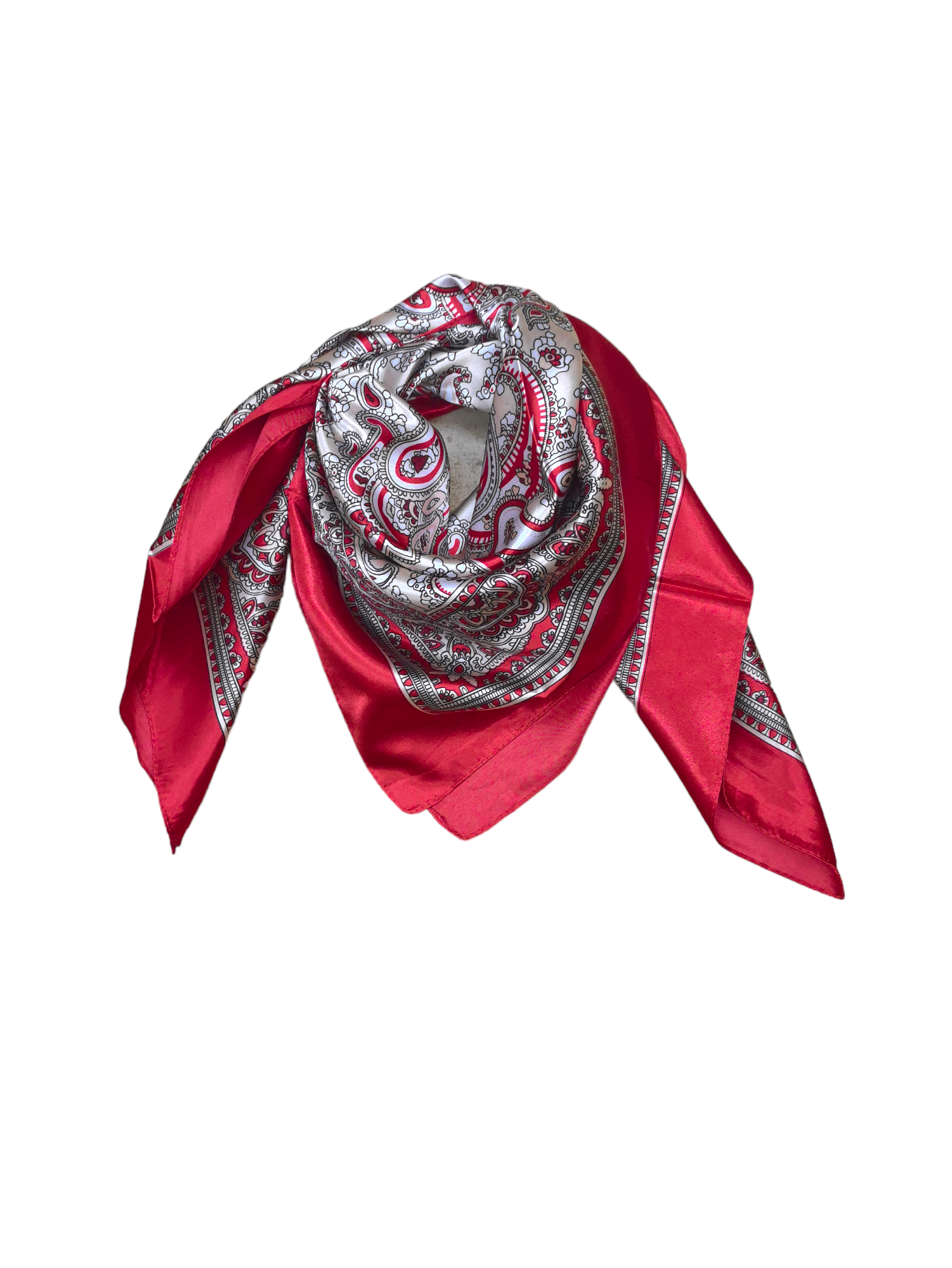 Foulard carré  90cm imprimé fantaisie (x10)#1