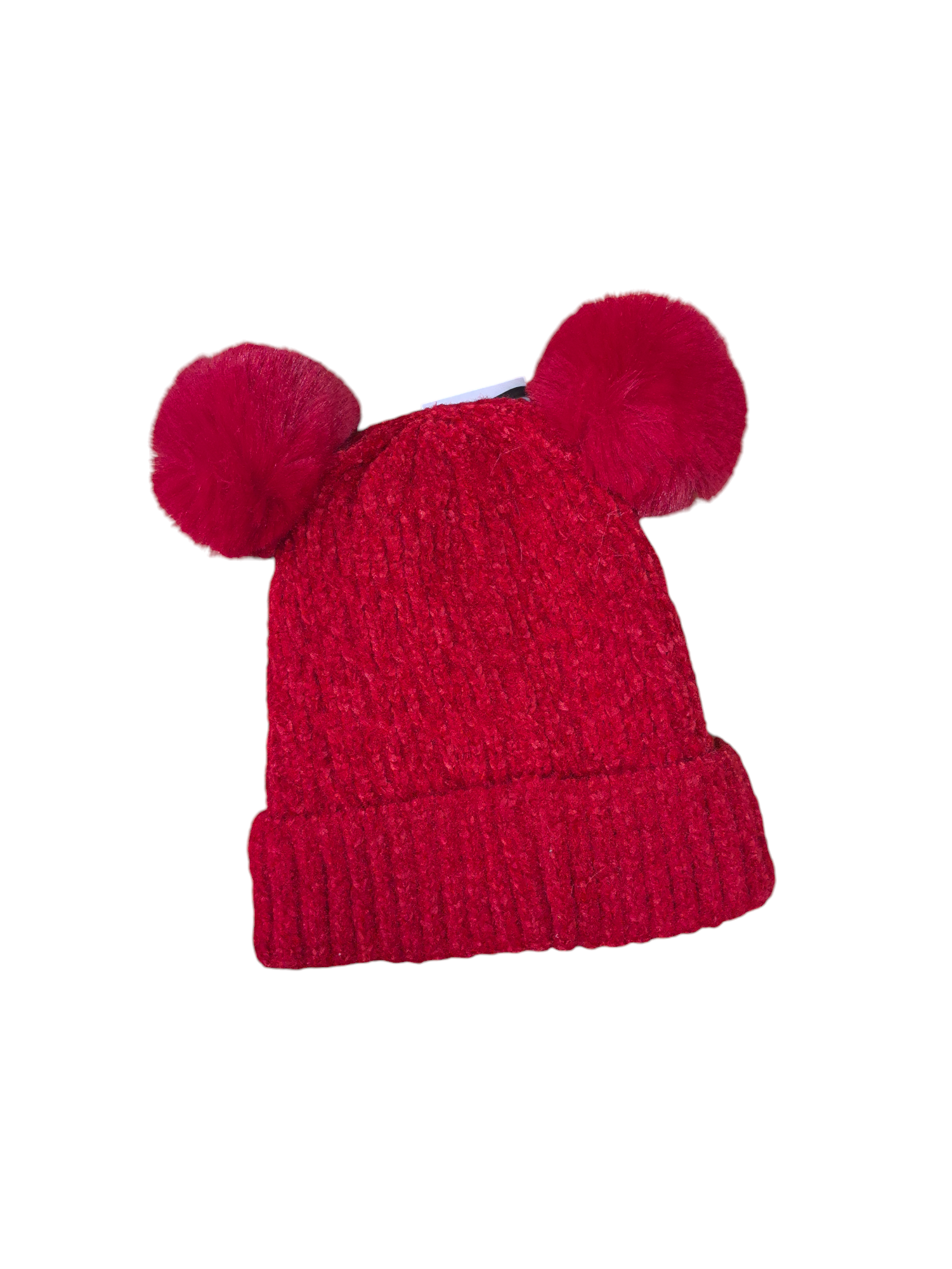 Bonnet chic à double pompon pour enfant (x12)