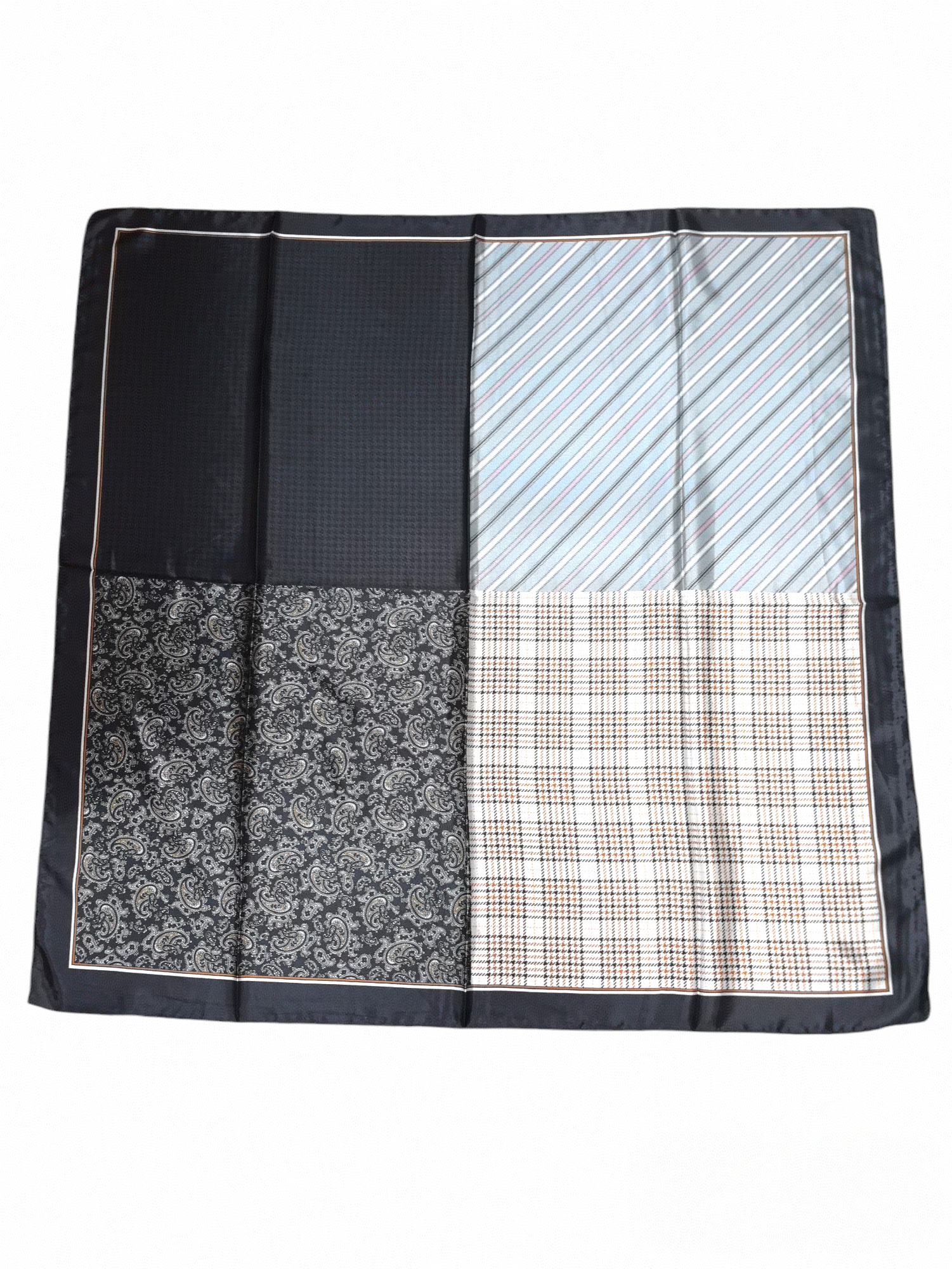 Foulard carré  90cm imprimé fantaisie (x10)#44