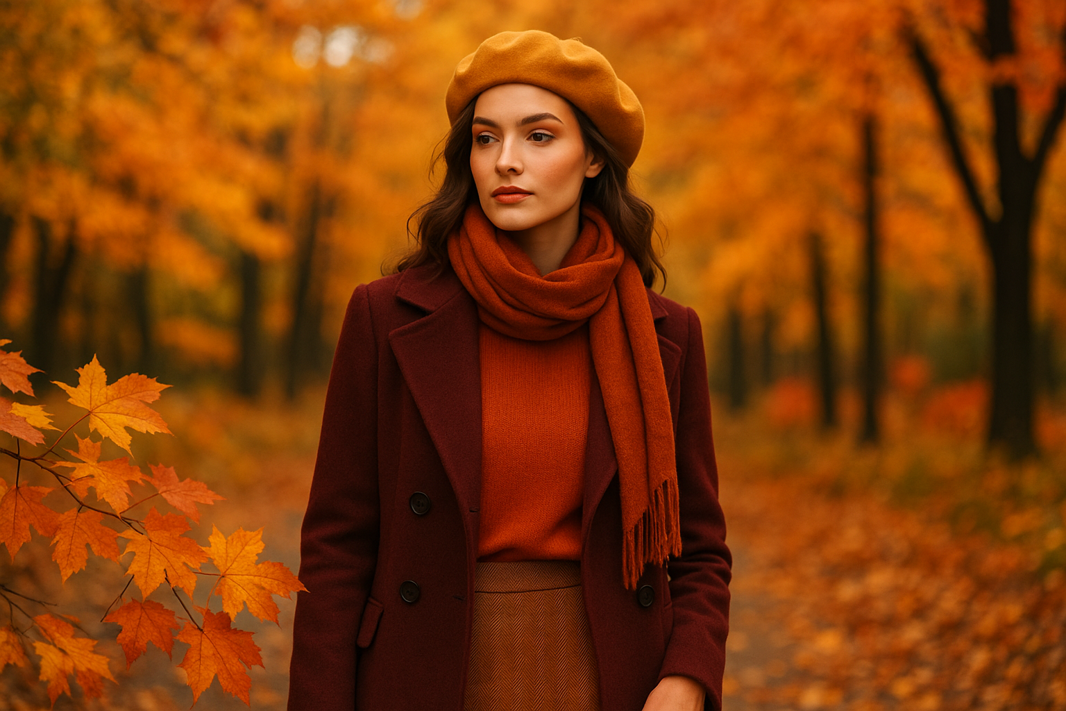 automne femme mannequin