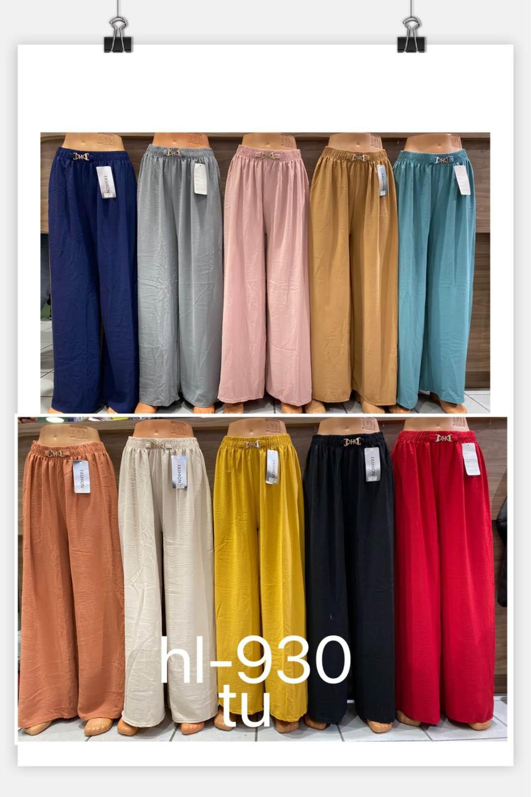 Pantalon confort unicolore (x12)#930