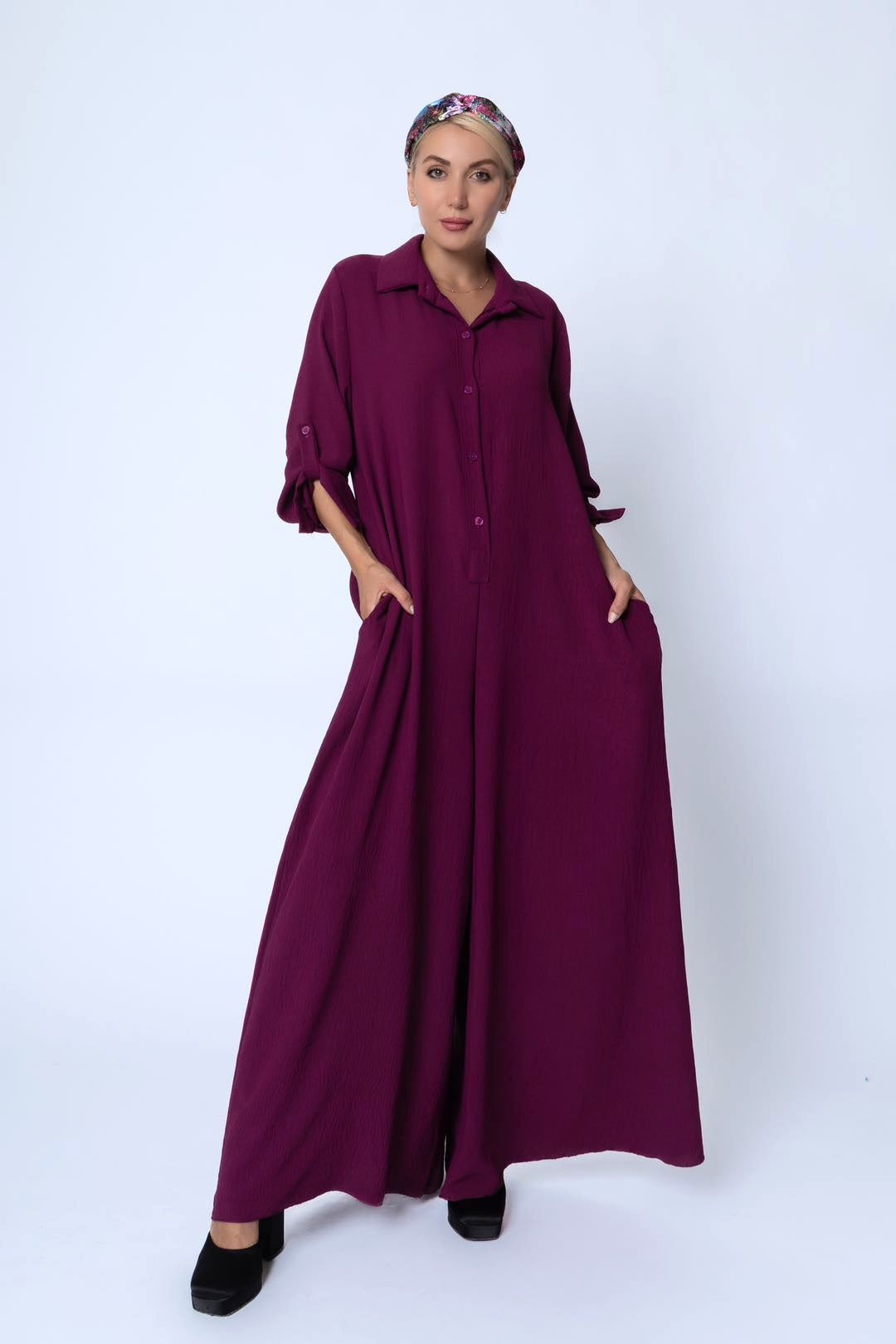 Combinaison ample col chemise (X6)