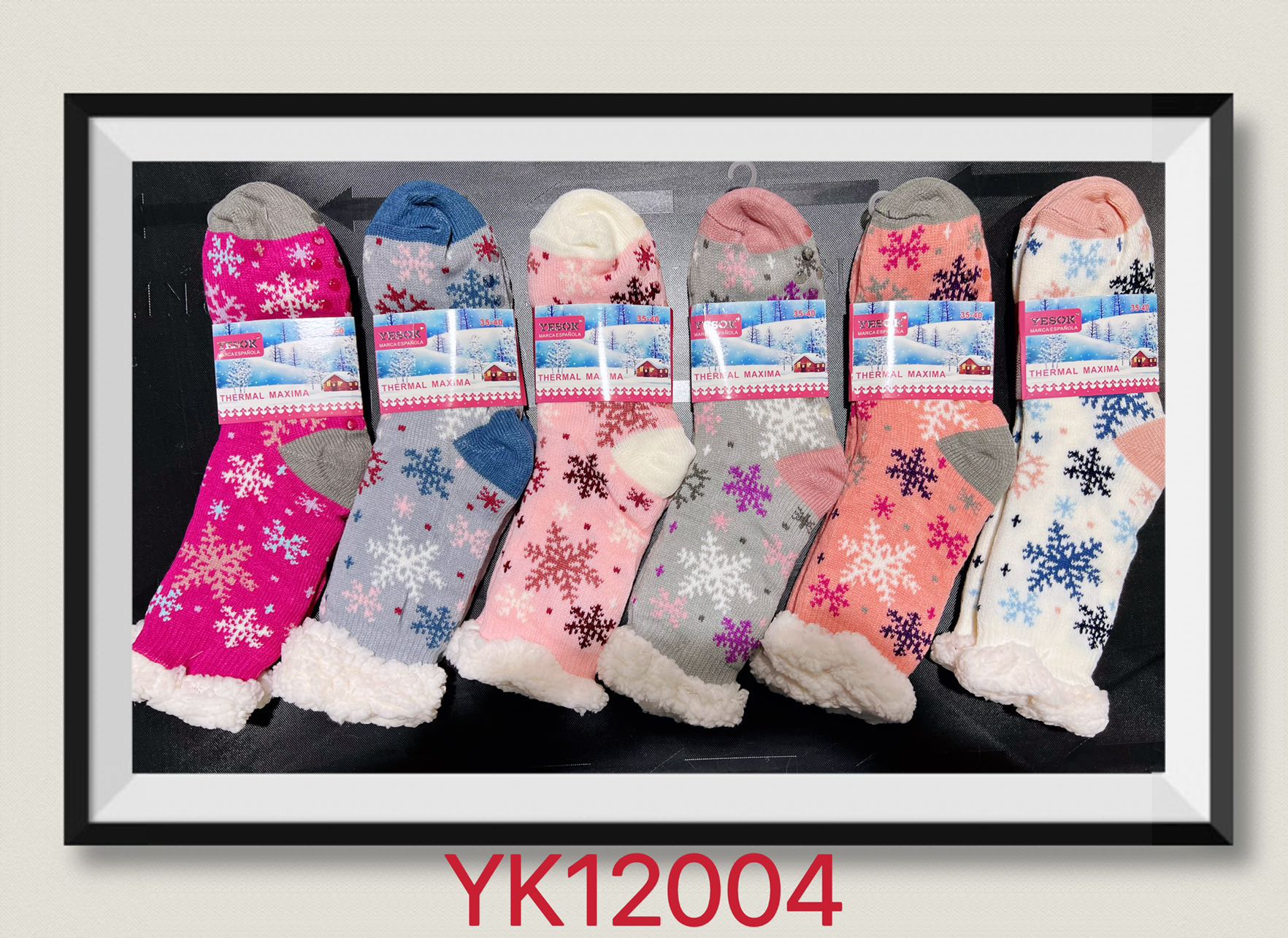 WOMEN Winter fur-lined socks T35- 40 (x12) #004