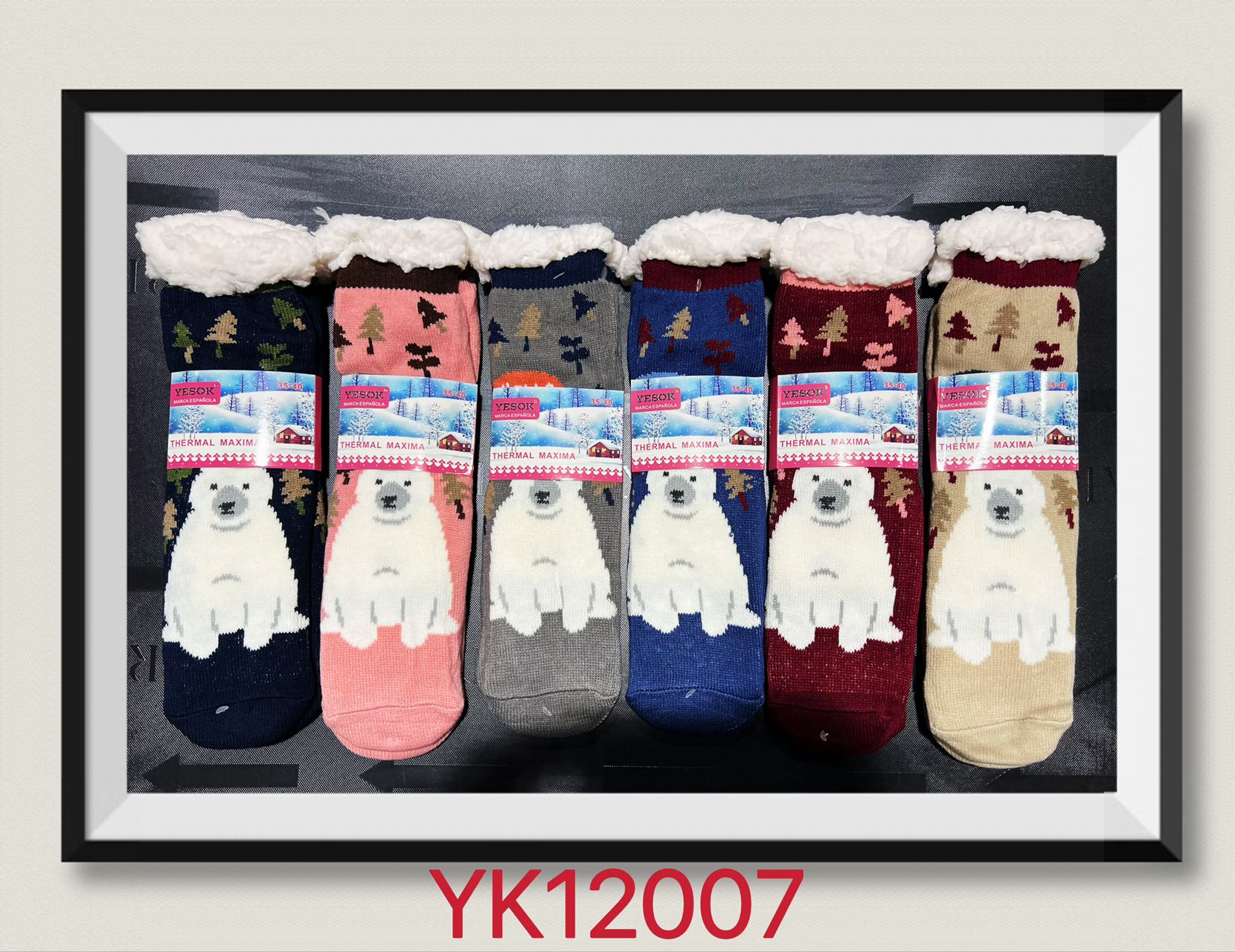 WOMEN Winter fur-lined socks T35- 40 (x12) #007
