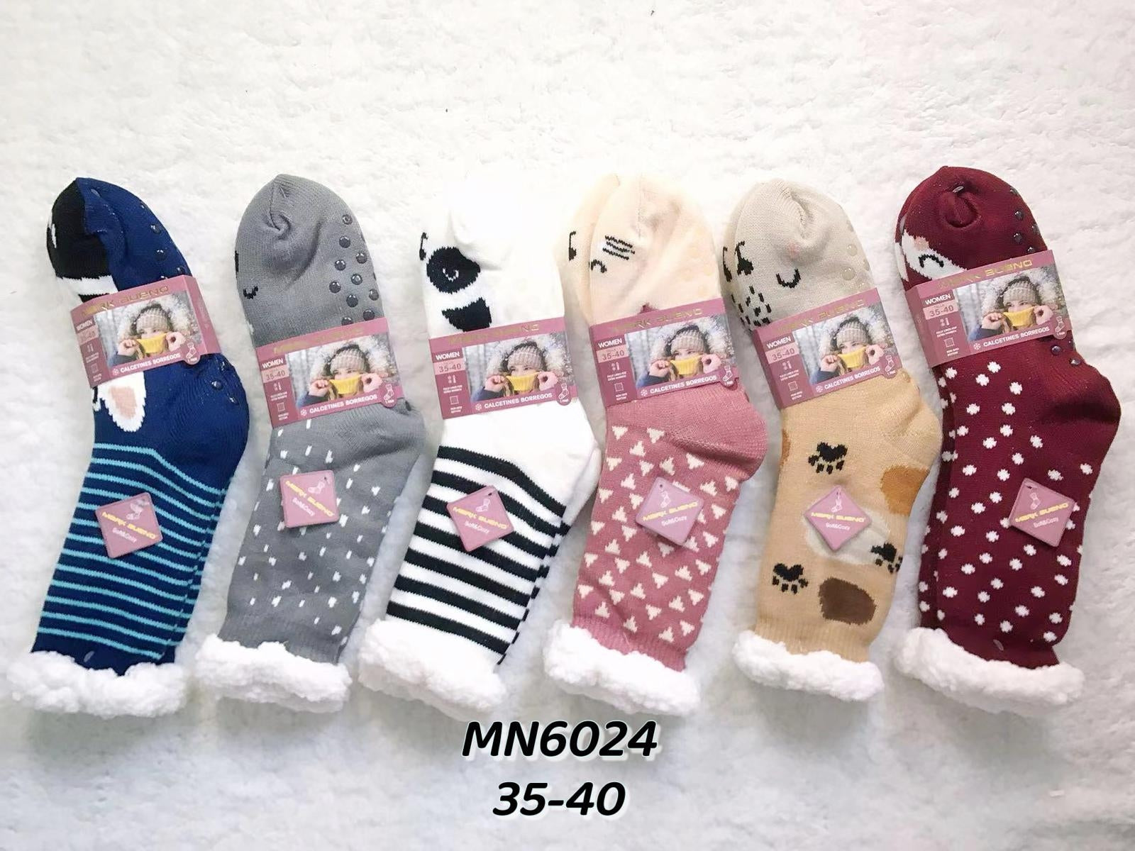 Chaussettes molletonnées T36-40（x12)MN6024