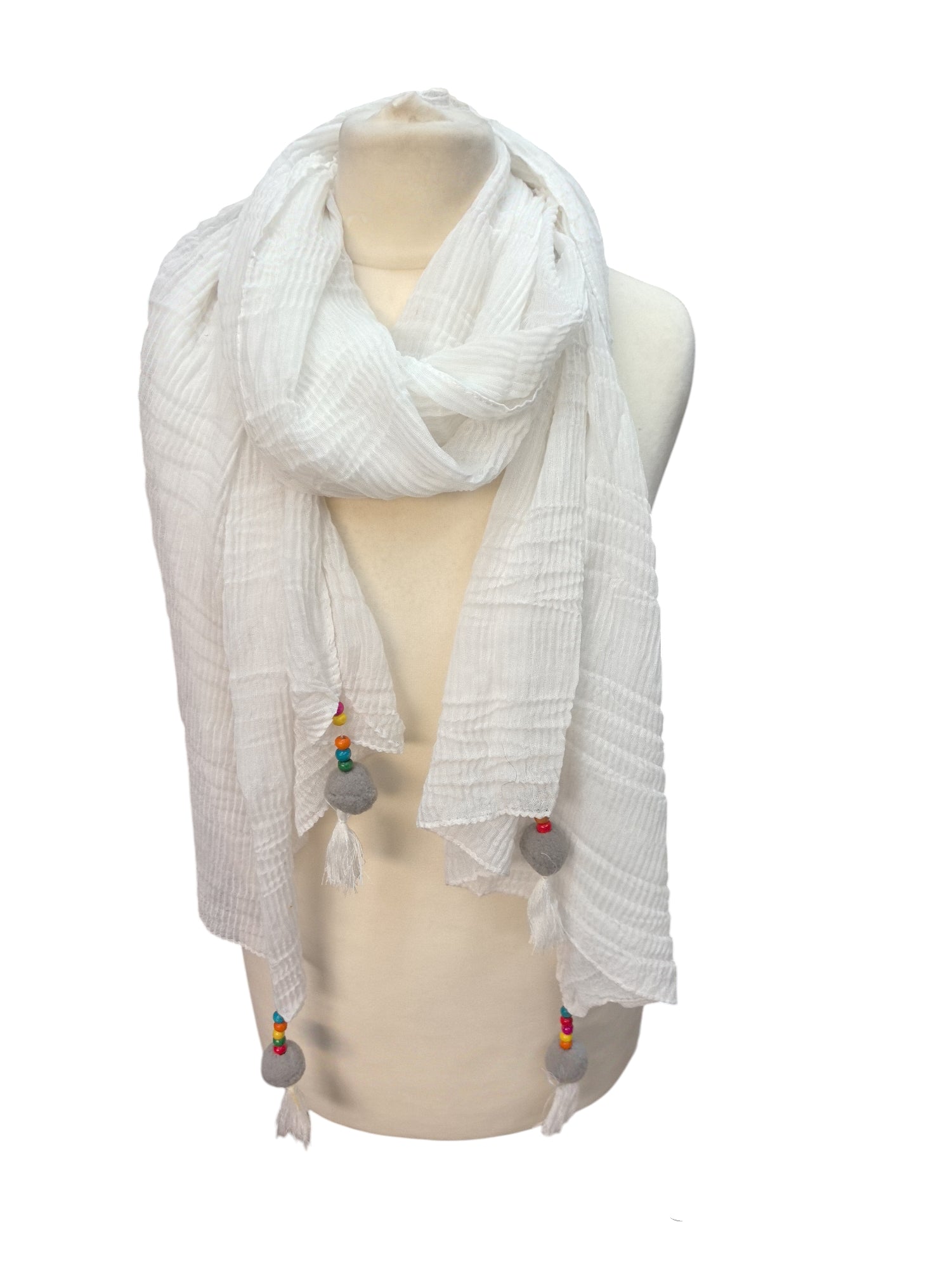 Foulard  avec pompon (x12)