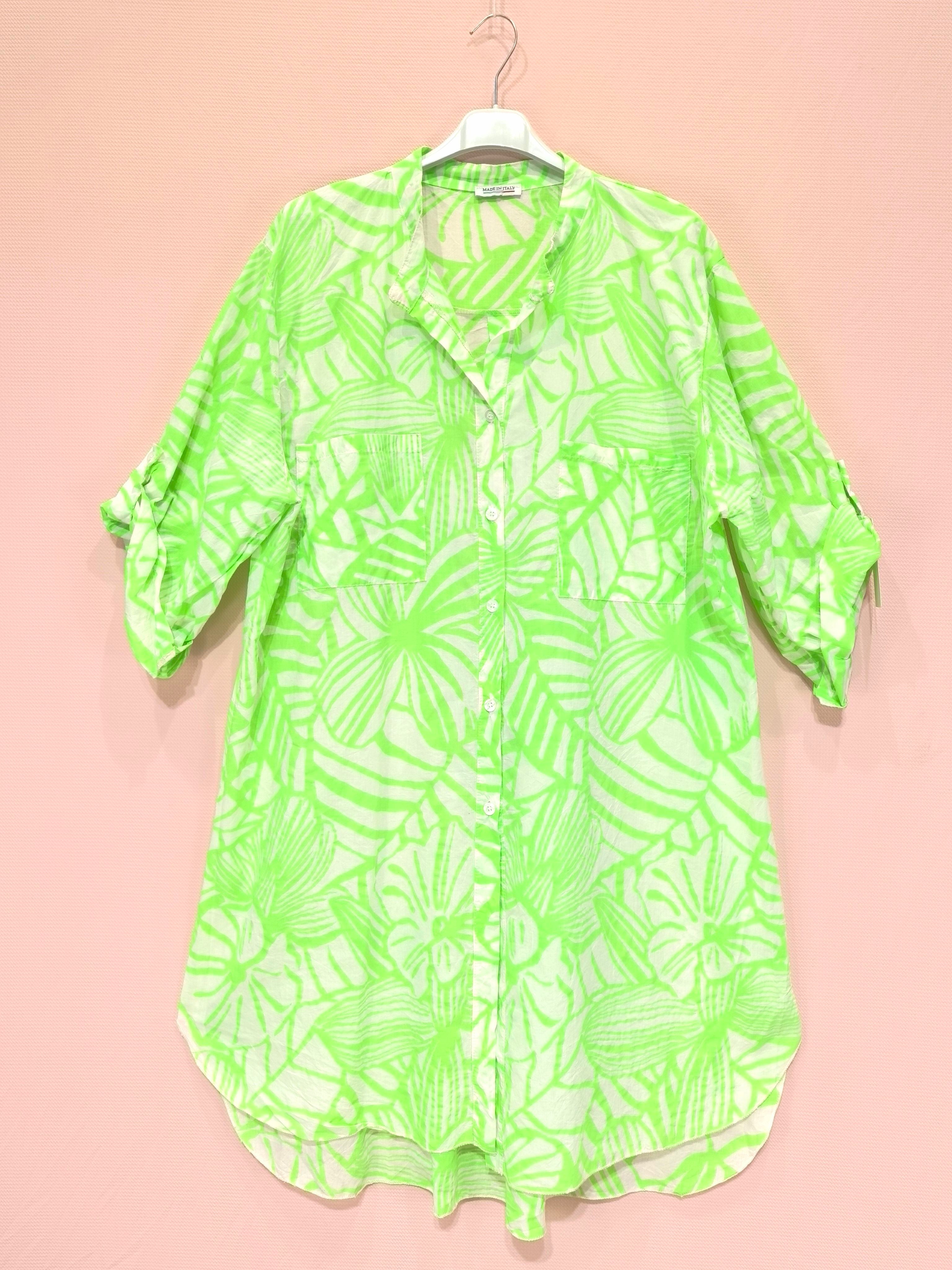 Robe chemise imprimée fluo (x6)