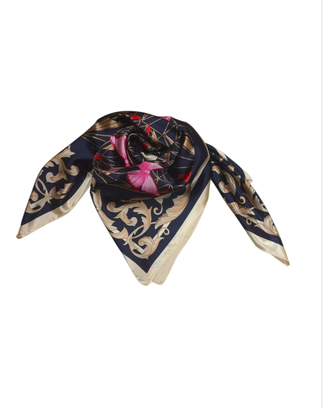 Foulard carré  90cm imprimé fantaisie (x10)#72