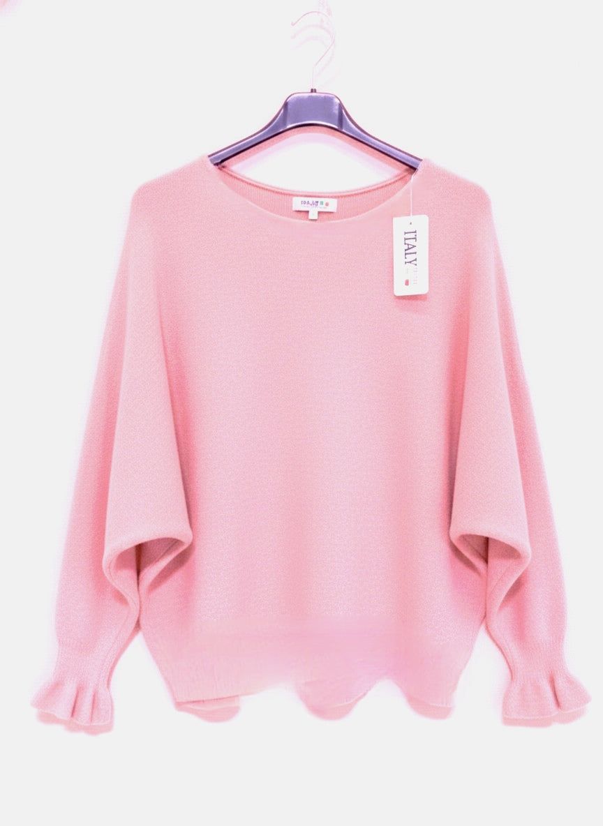 Pull Chauve-Souris à Manches Froncées (x8)