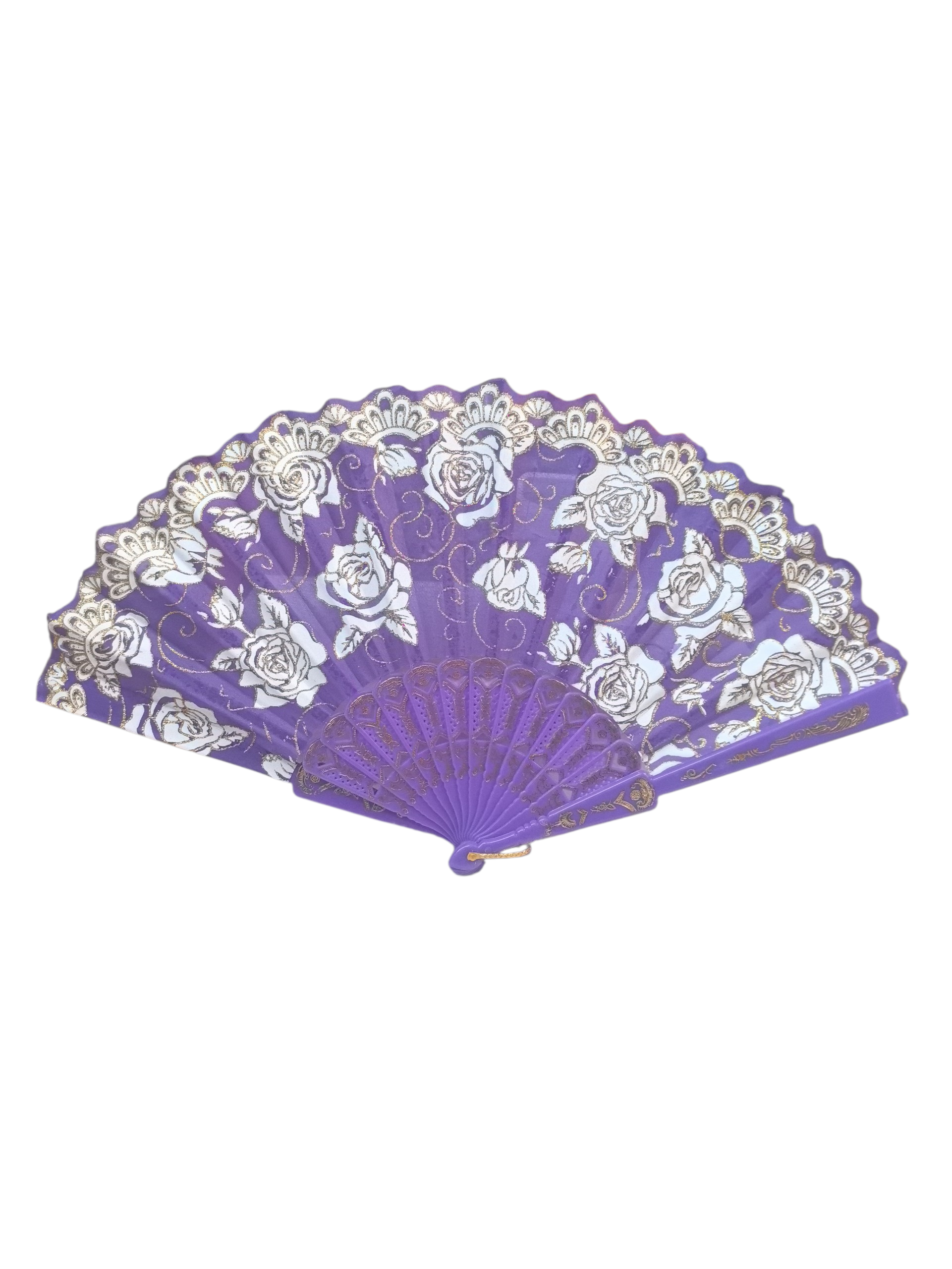 Éventails motif fleur mélange(x12)#38