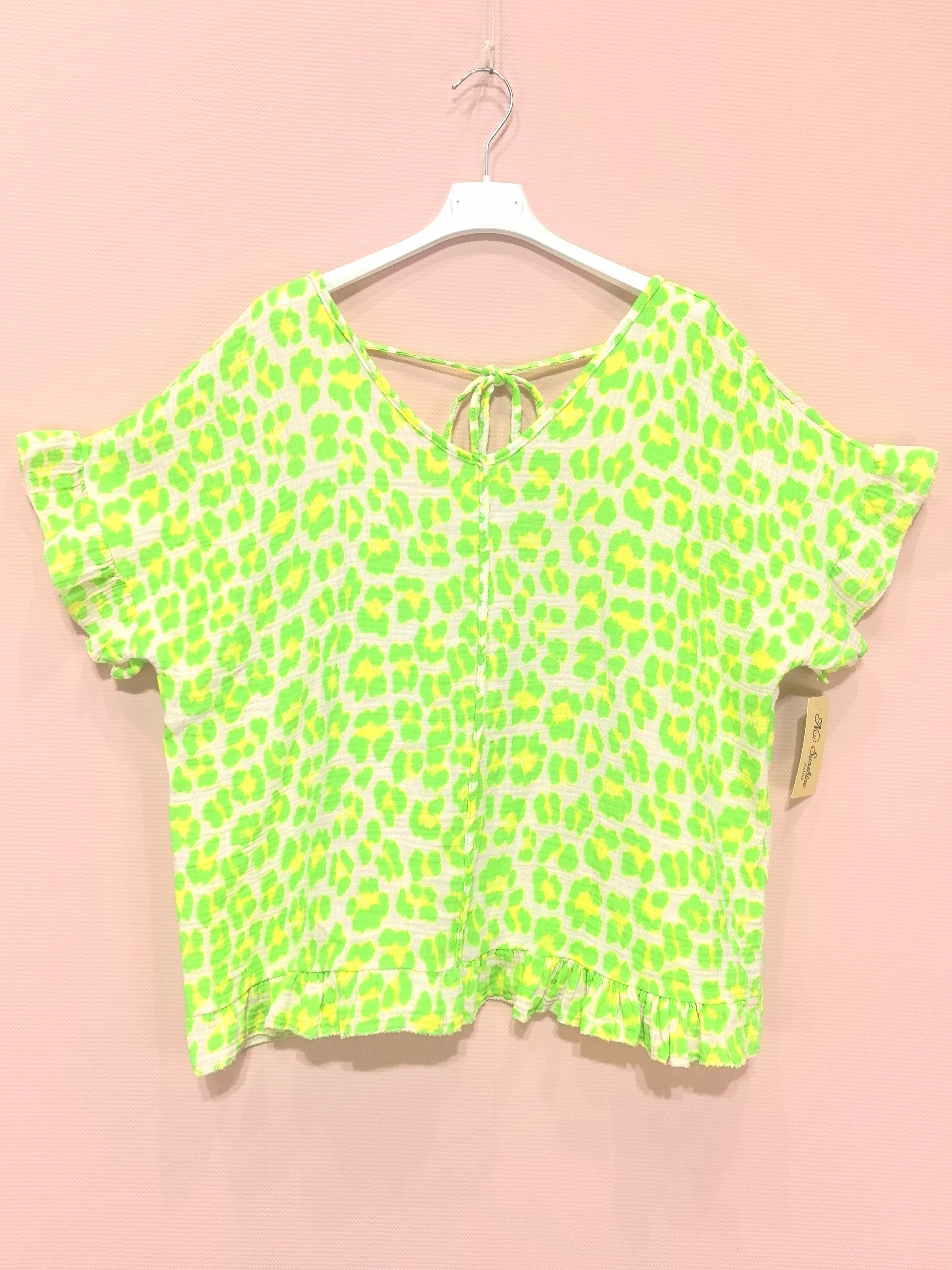 T-shirts Léopard En Gaze De Coton (×8)