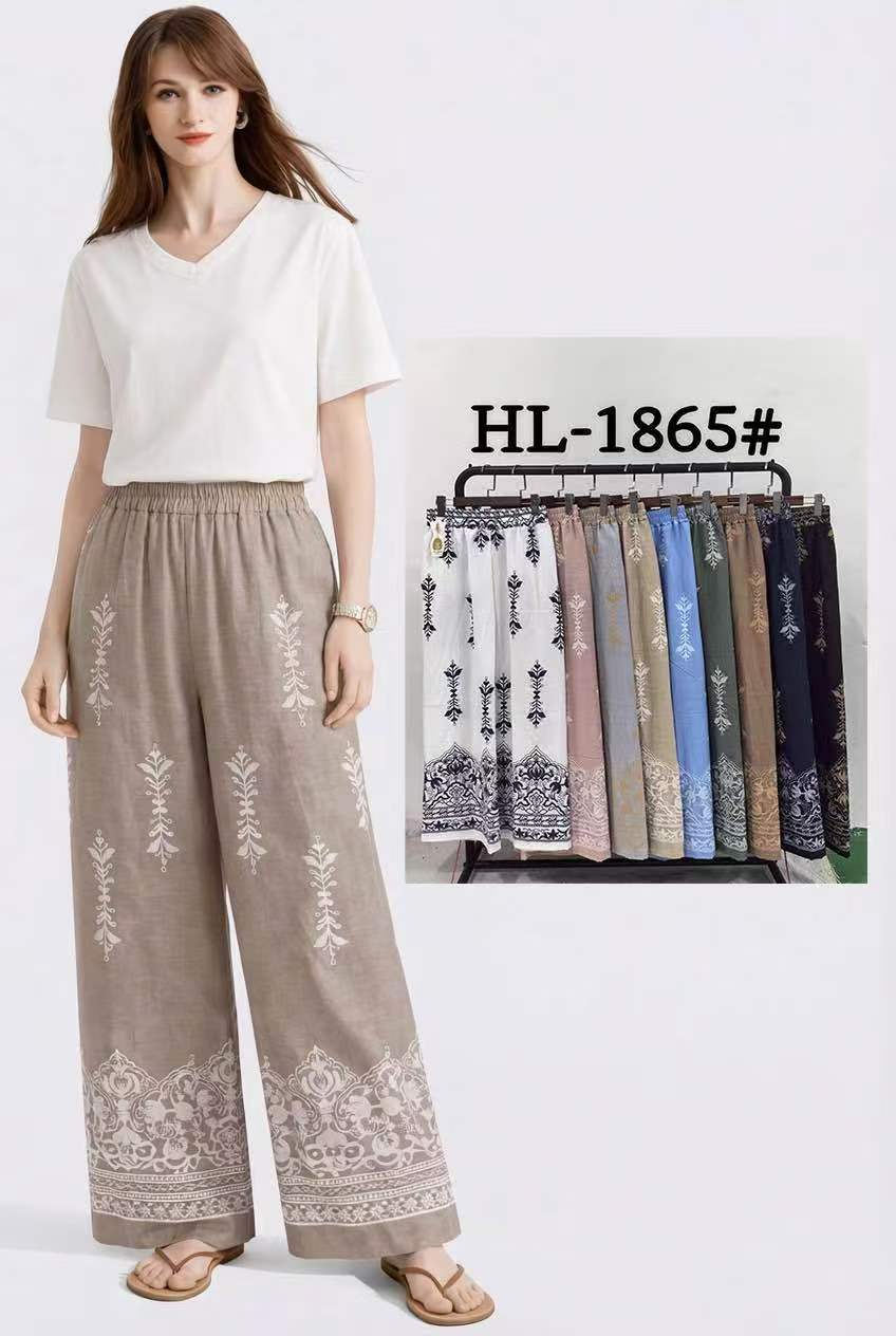 Pantalon Fluide Imprimé Bohème (x12)#1865