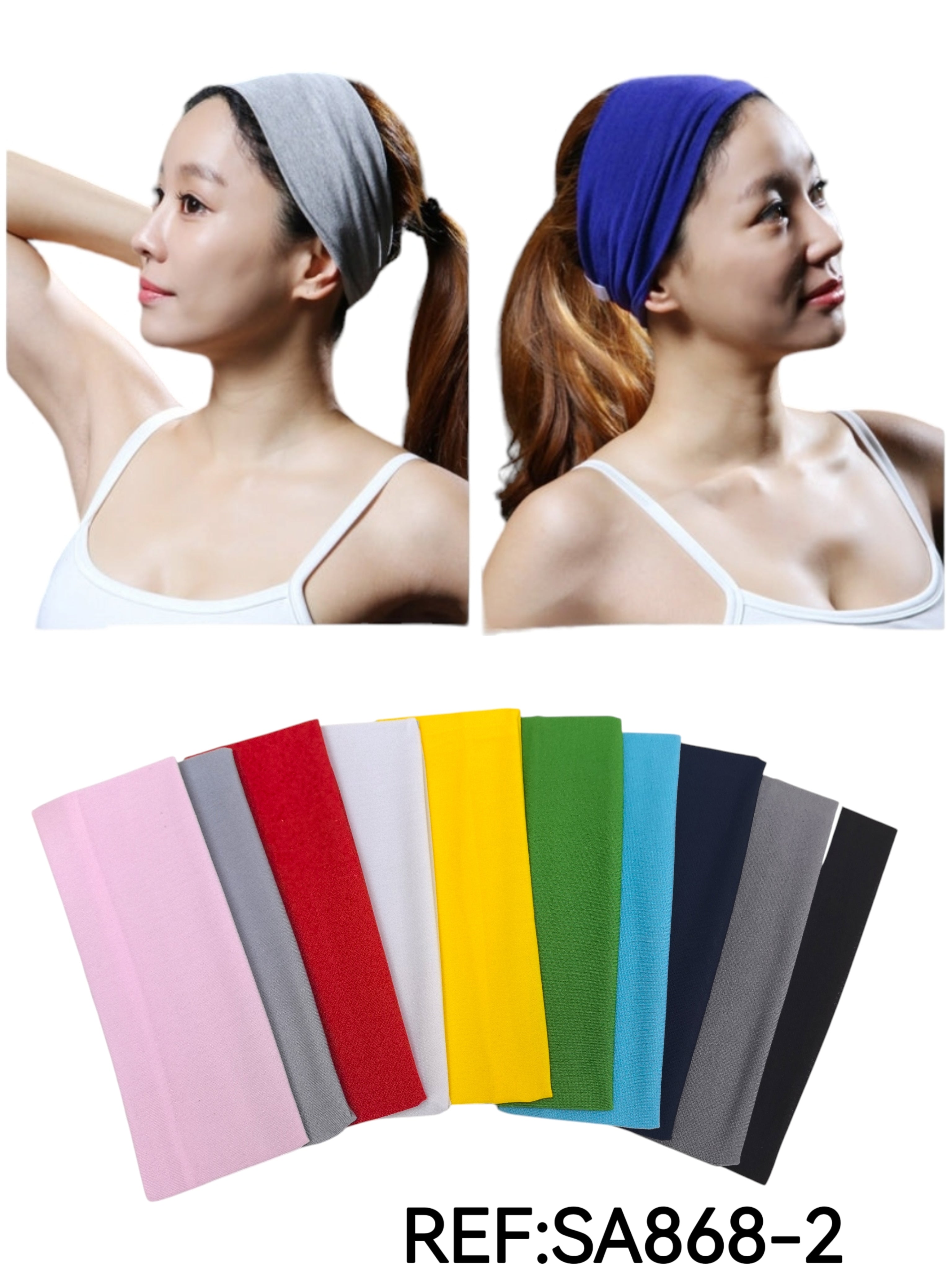 Bandeau unicolore taille M   (2x12)