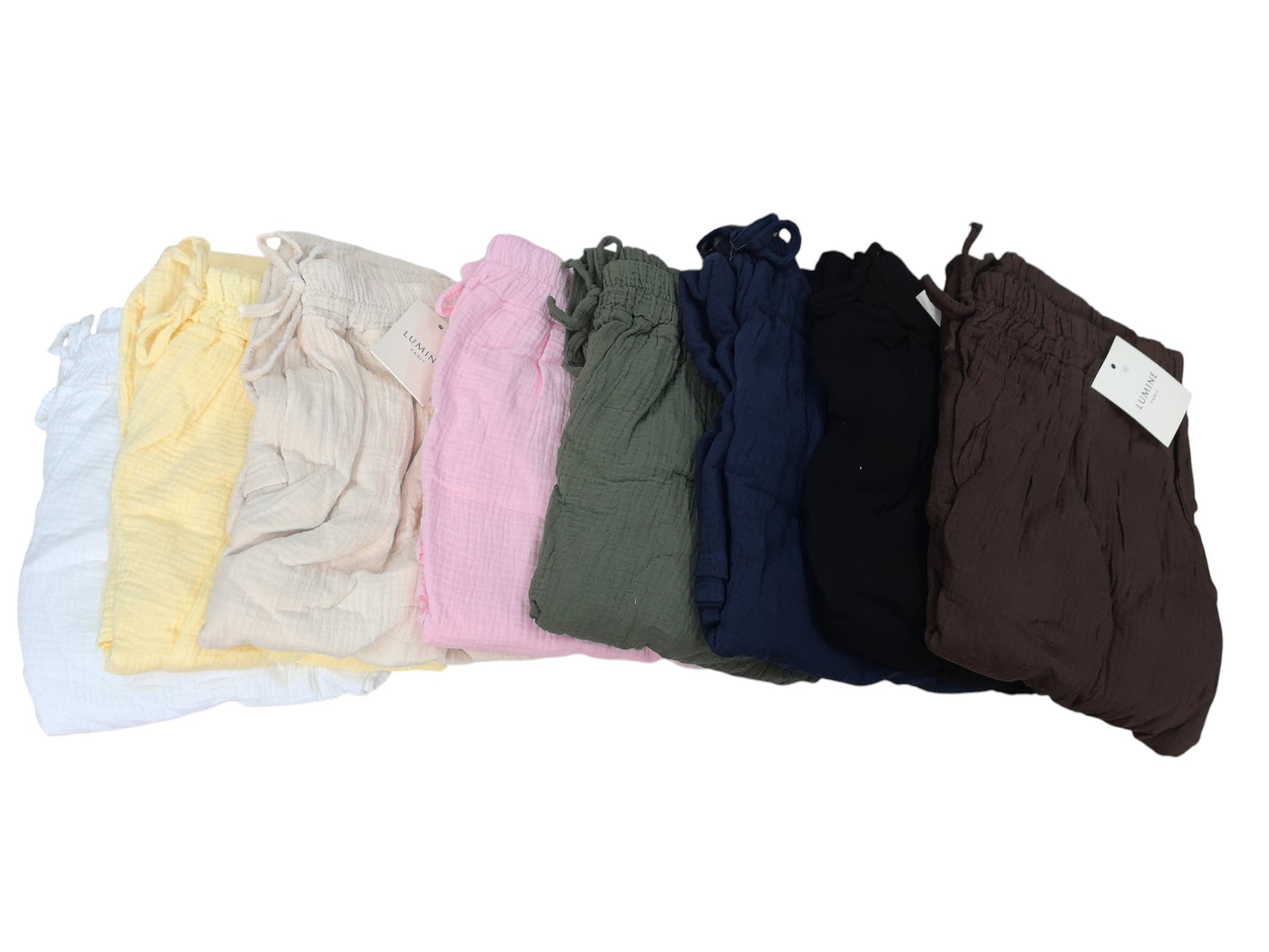 PANTALON EN GAZE DE COTTON  (X8)