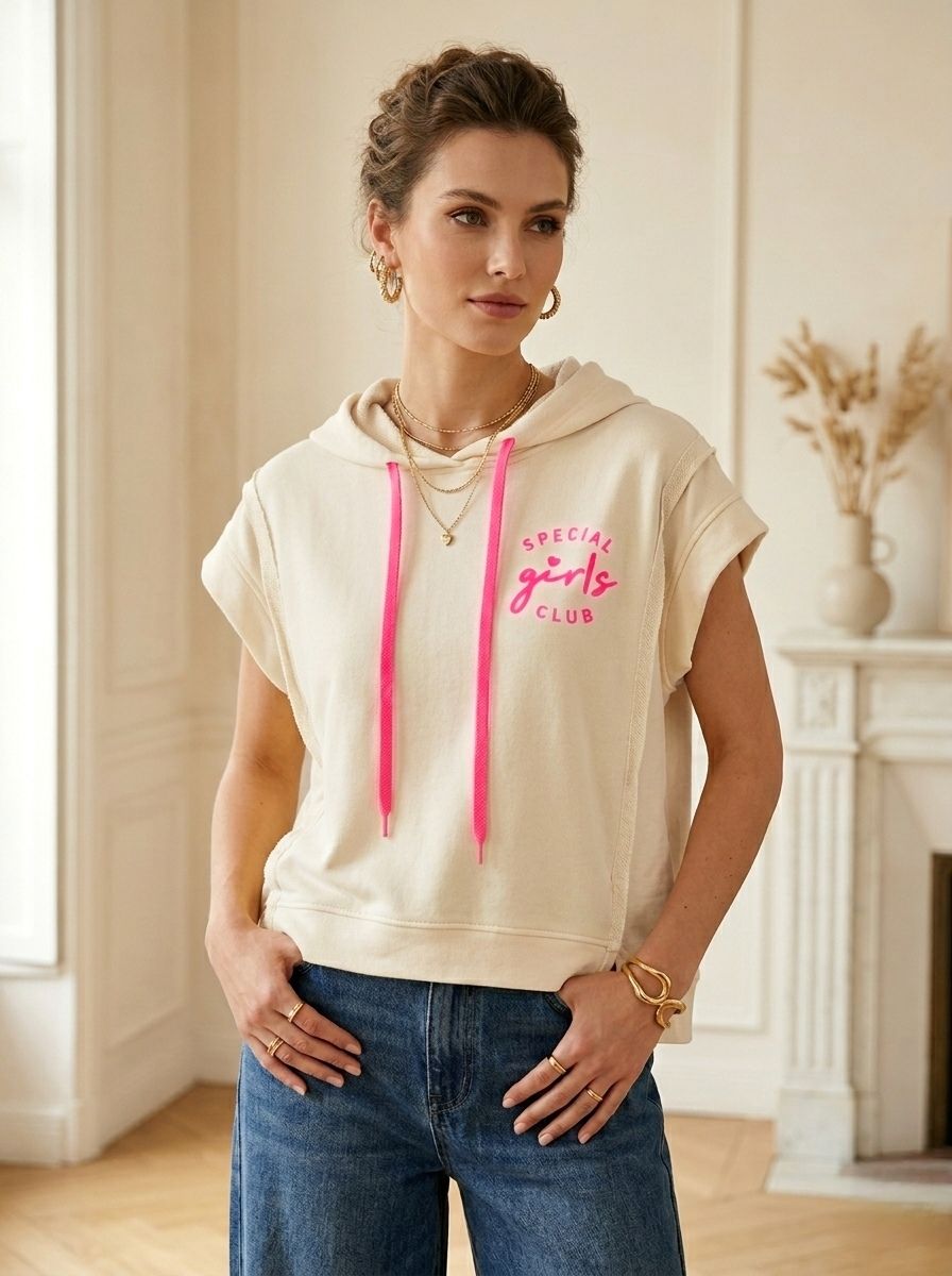Sweat à capuche sans manches (x6)