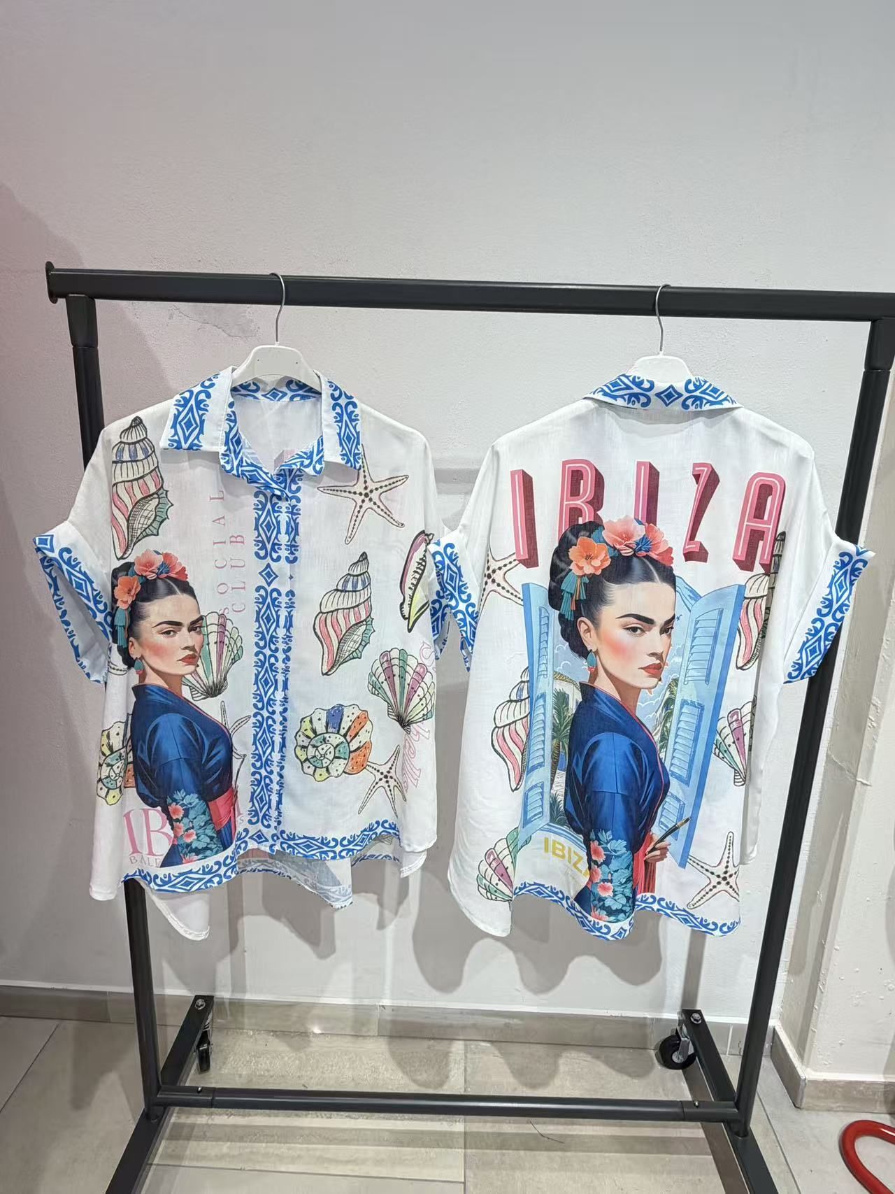 Chemise OverSize Imprimé Graphique (x6)