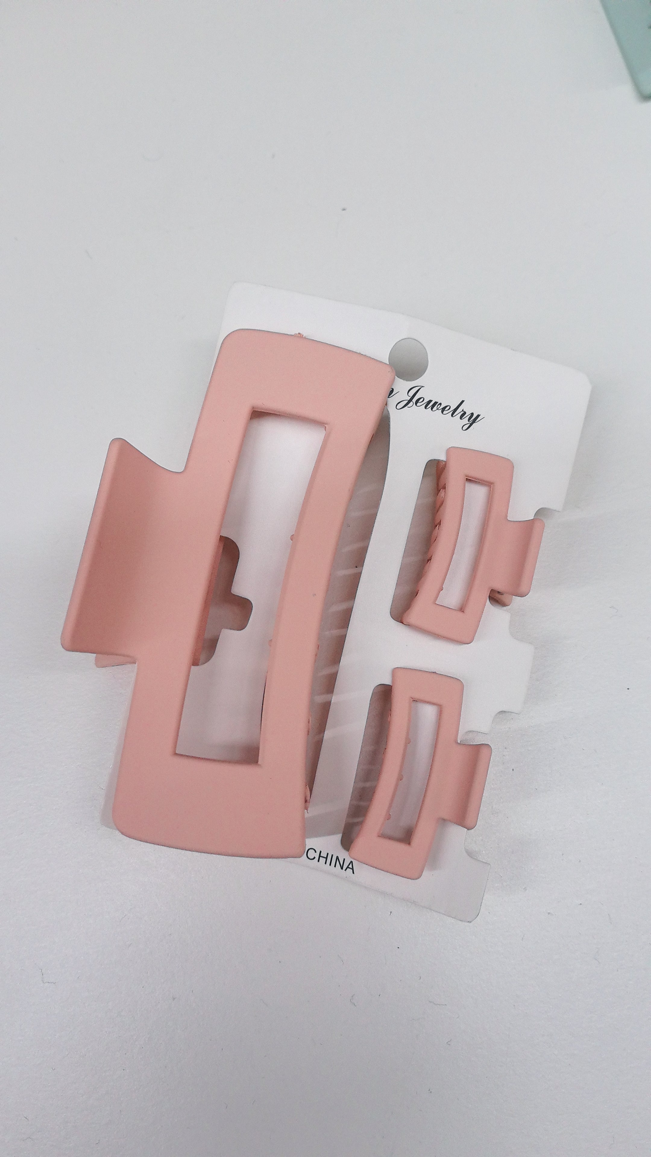 Lot de 3 Pinces à Cheveux Carrées(×12)