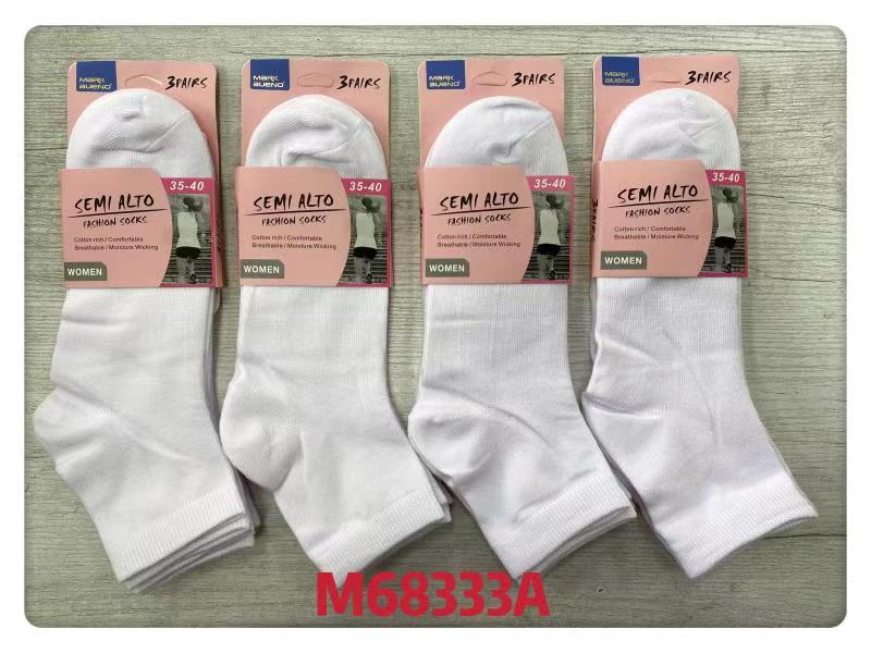 FEMME Chaussettes blanches  en coton  (x24)
