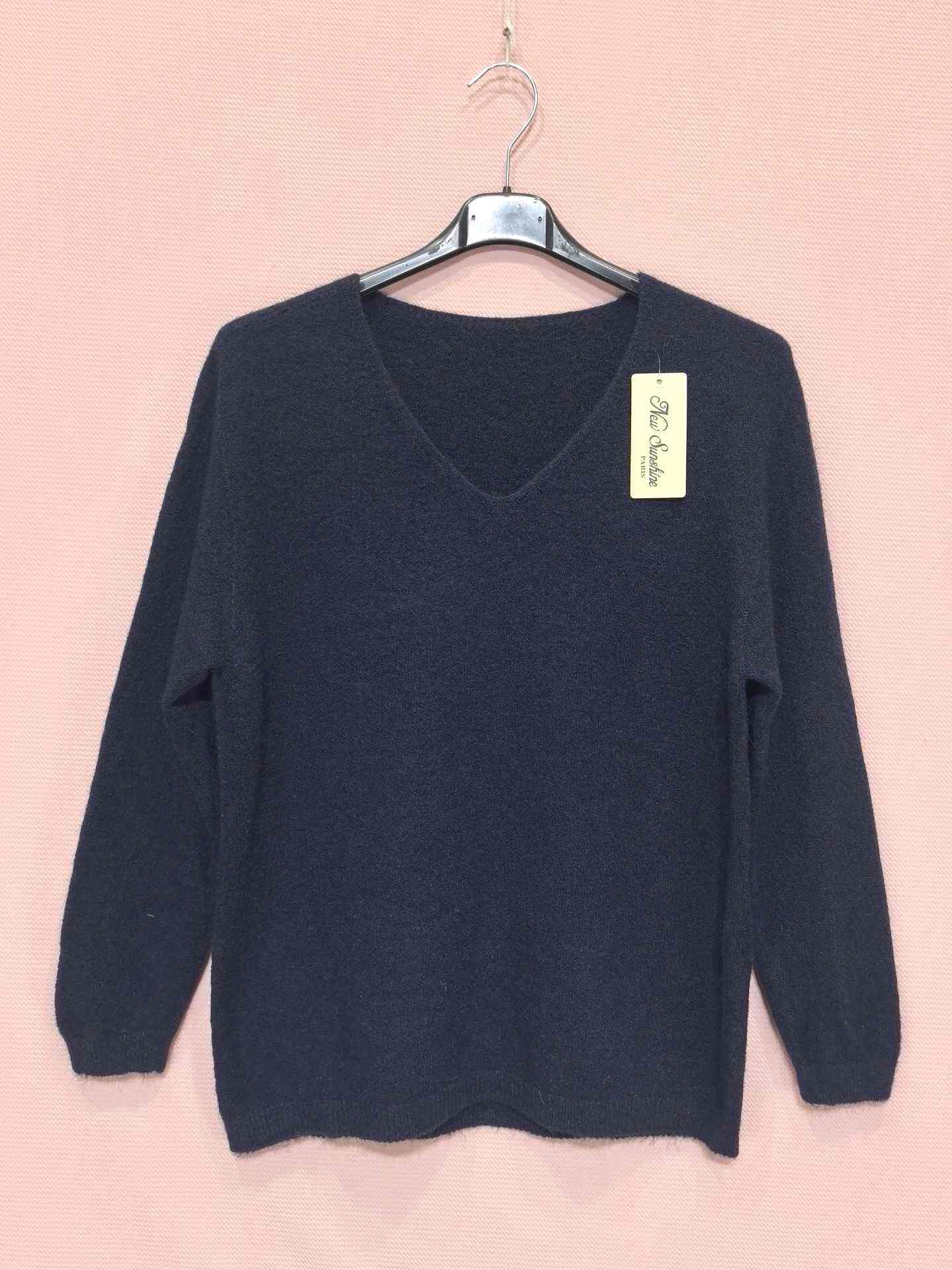 Pull En Maille Doux À Manches Longues （x6）