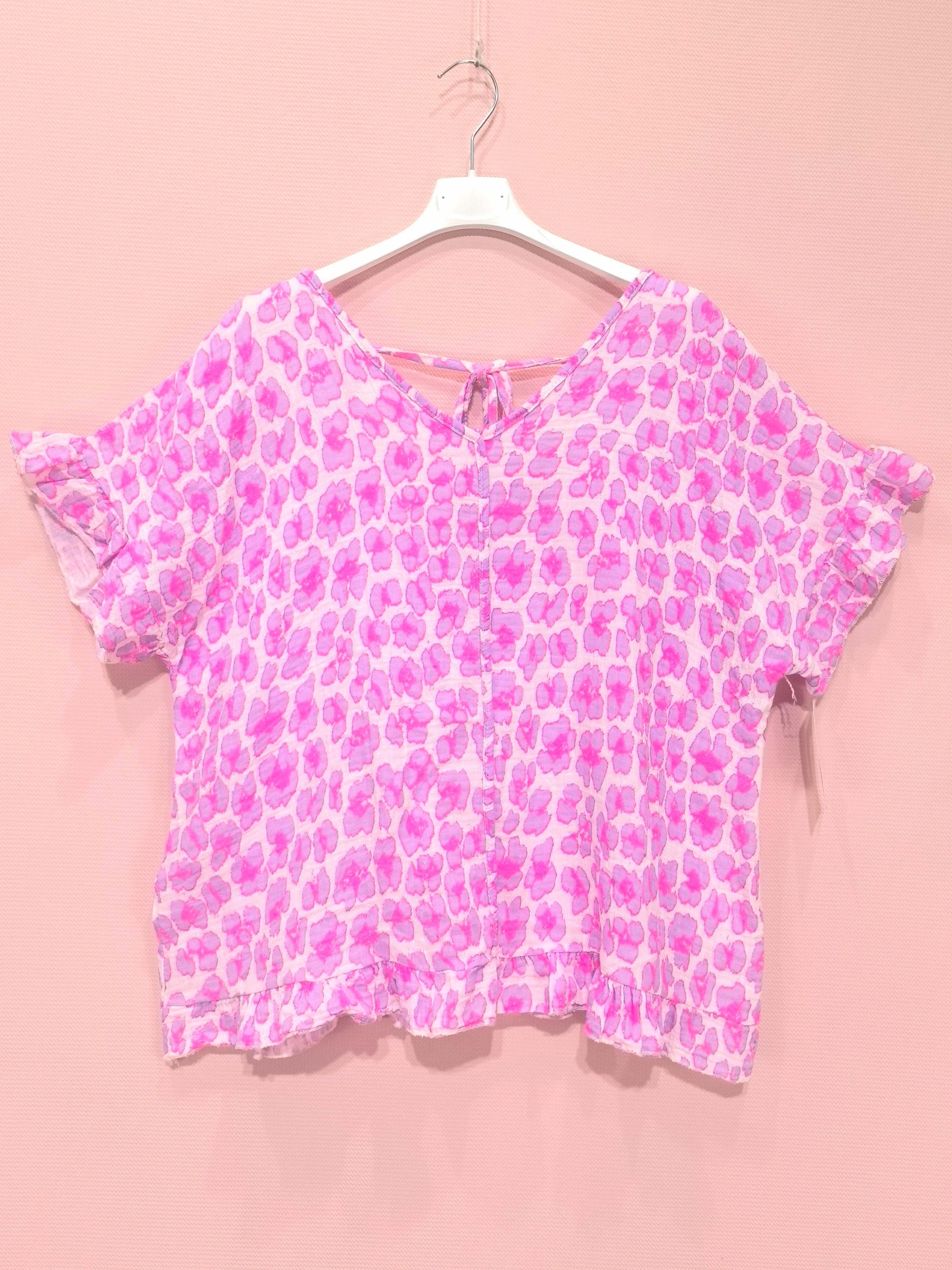 T-shirts Léopard En Gaze De Coton (×8)