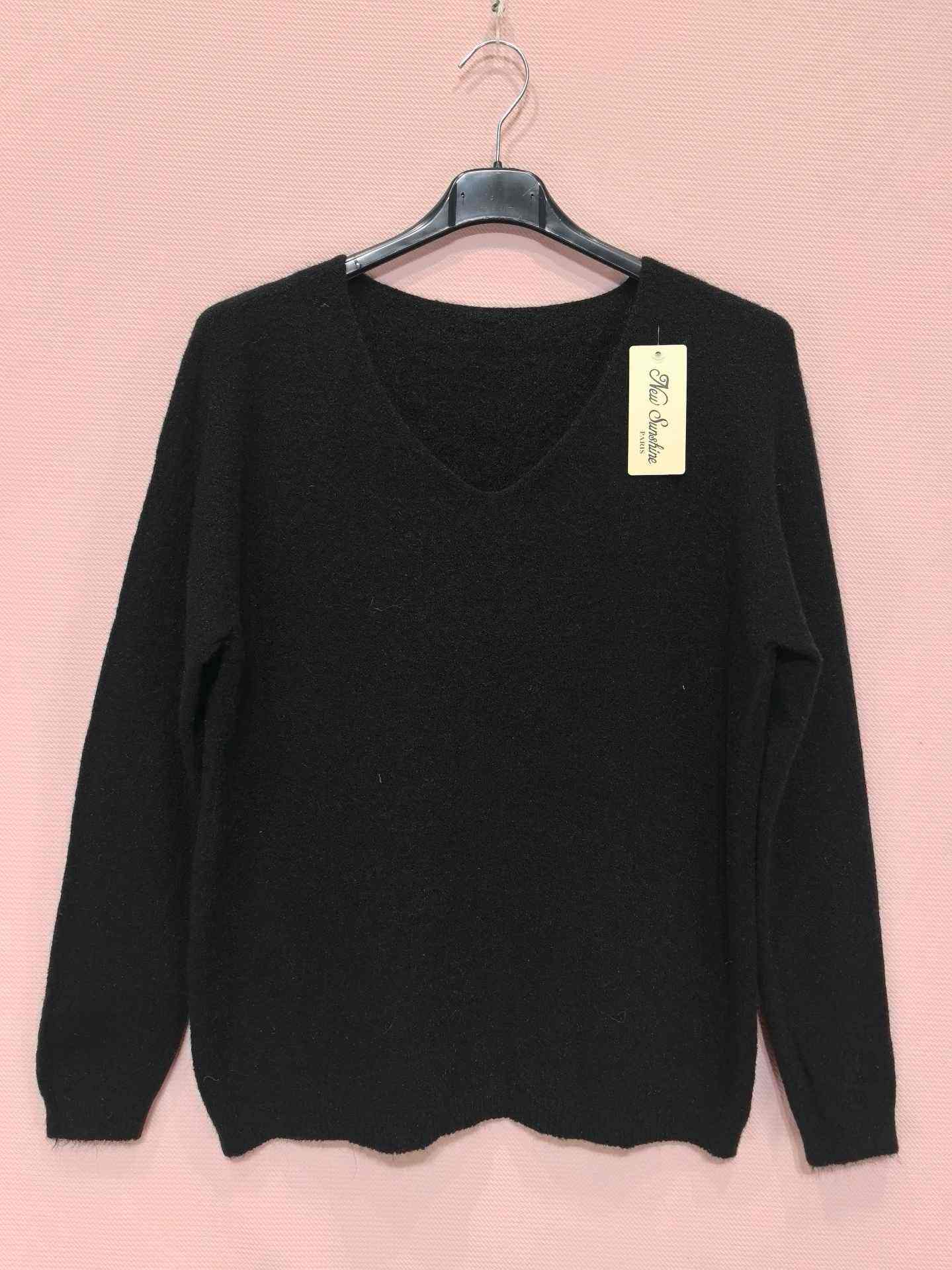 Pull En Maille Doux À Manches Longues （x6）