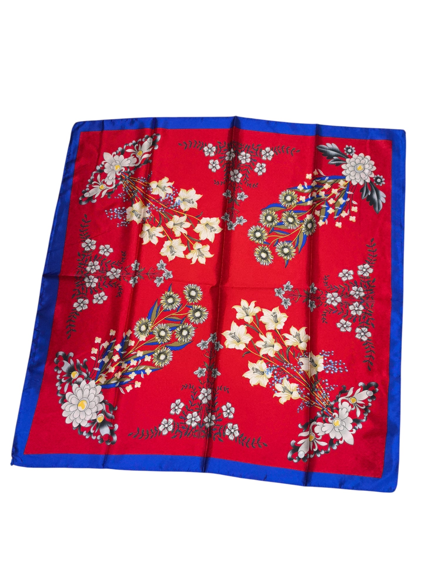 Foulard carré  90cm imprimé fantaisie (x10)#22