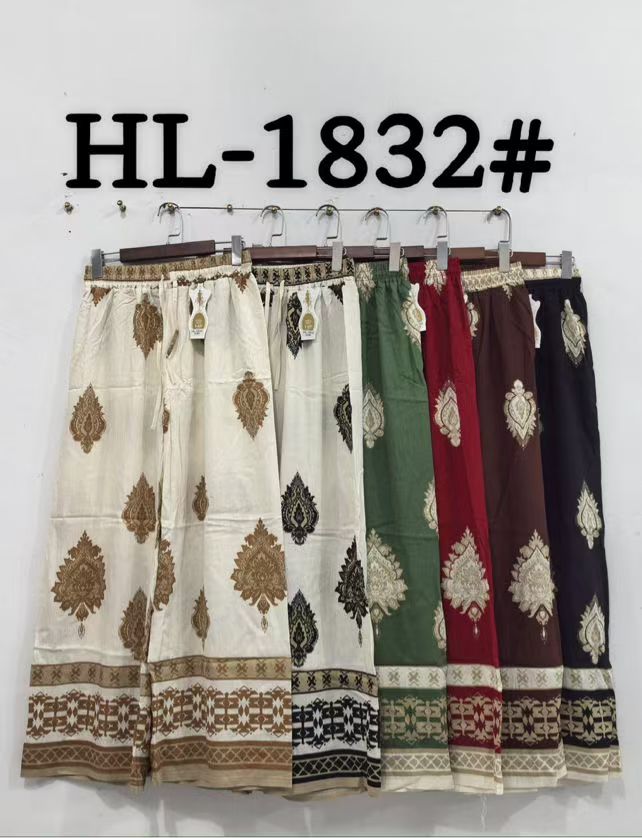 Pantalon fluid  motifs ethniques(x12)#1832