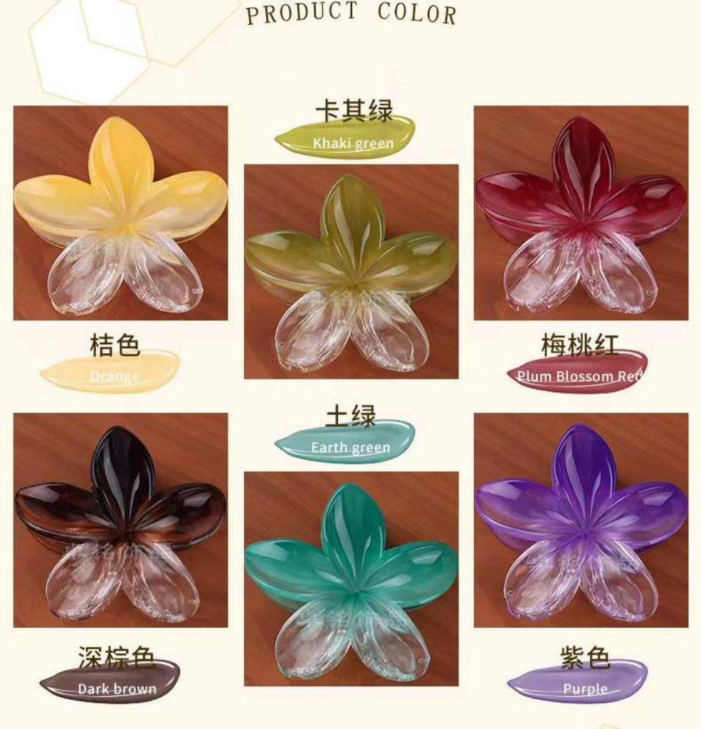 pinces  cheveux  forme  fleur (x12)#1