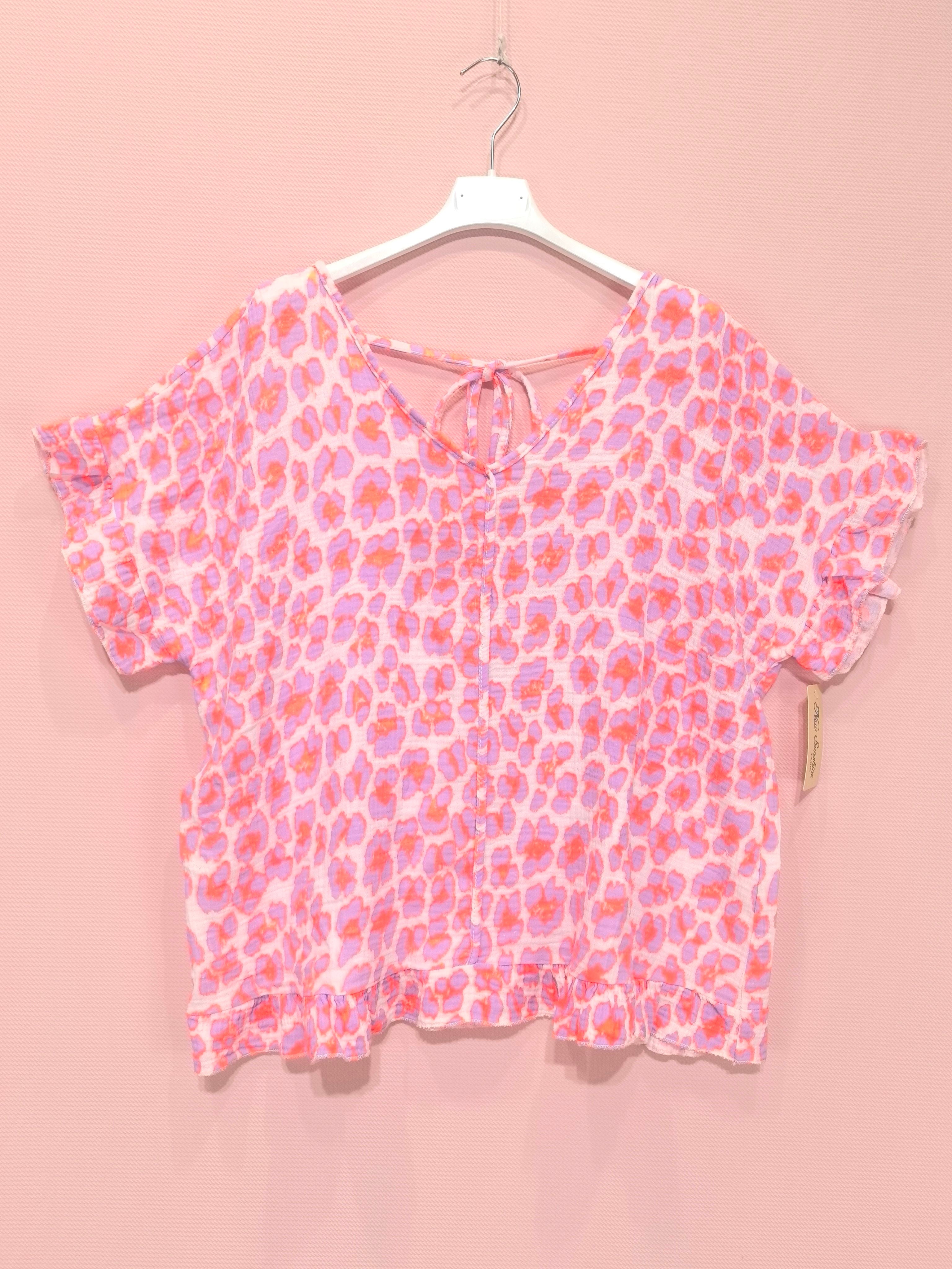 T-shirts Léopard En Gaze De Coton (×8)