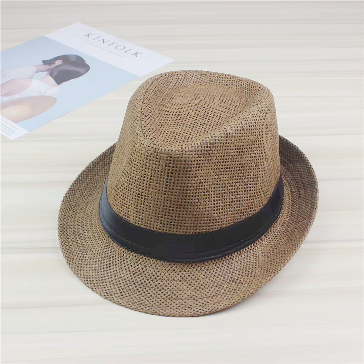 Chapeau de paille trilby borsalino (x12)#047