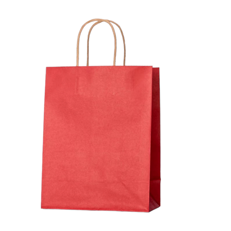 LOT DE 60-Sacs papier kraft /31*12*42cm (couleurs mélangées)