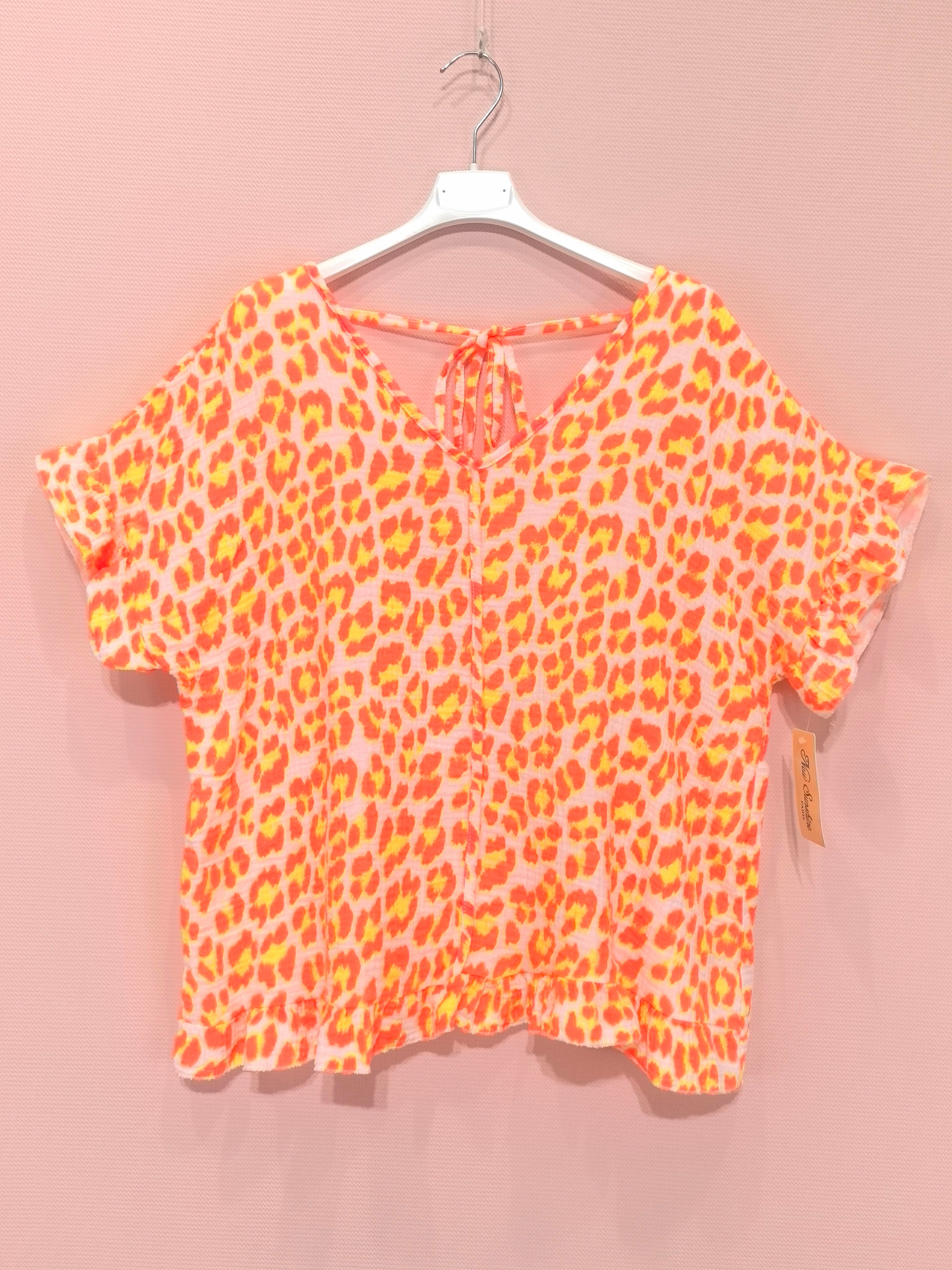 T-shirts Léopard En Gaze De Coton (×8)