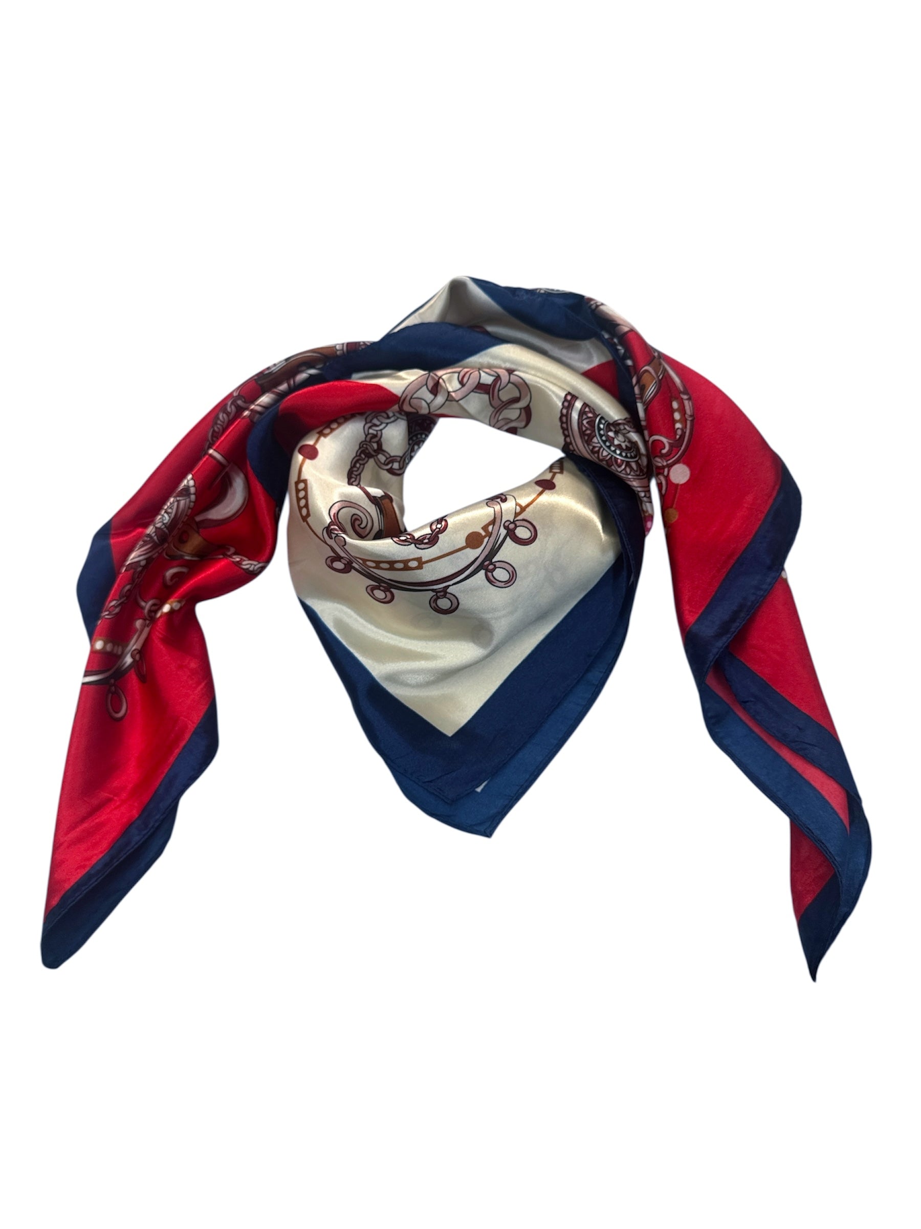 Foulard carré  90cm imprimé fantaisie (x10)#15
